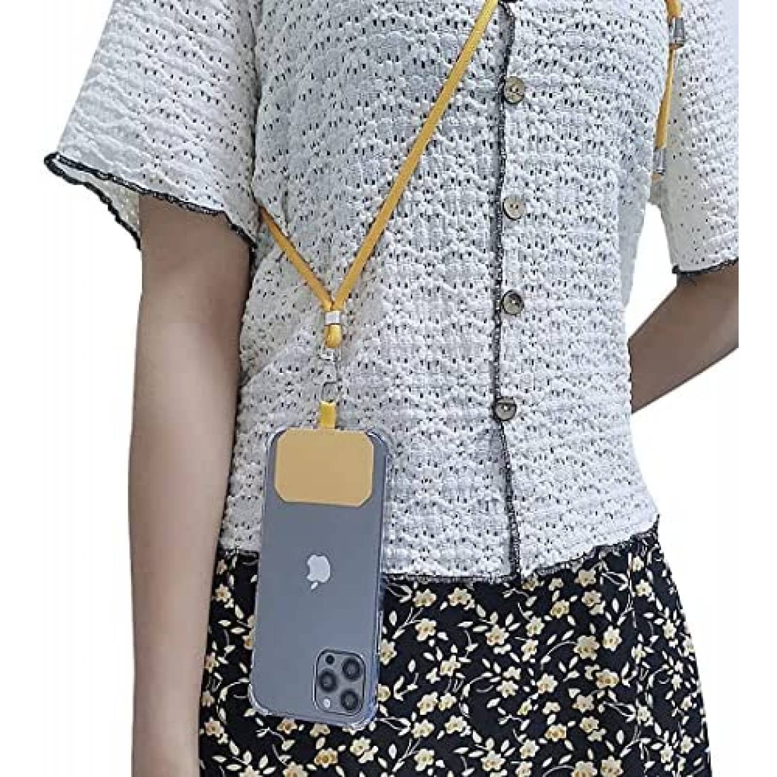 Cordon para celular YLHLRJUN universal ajustable -Negro