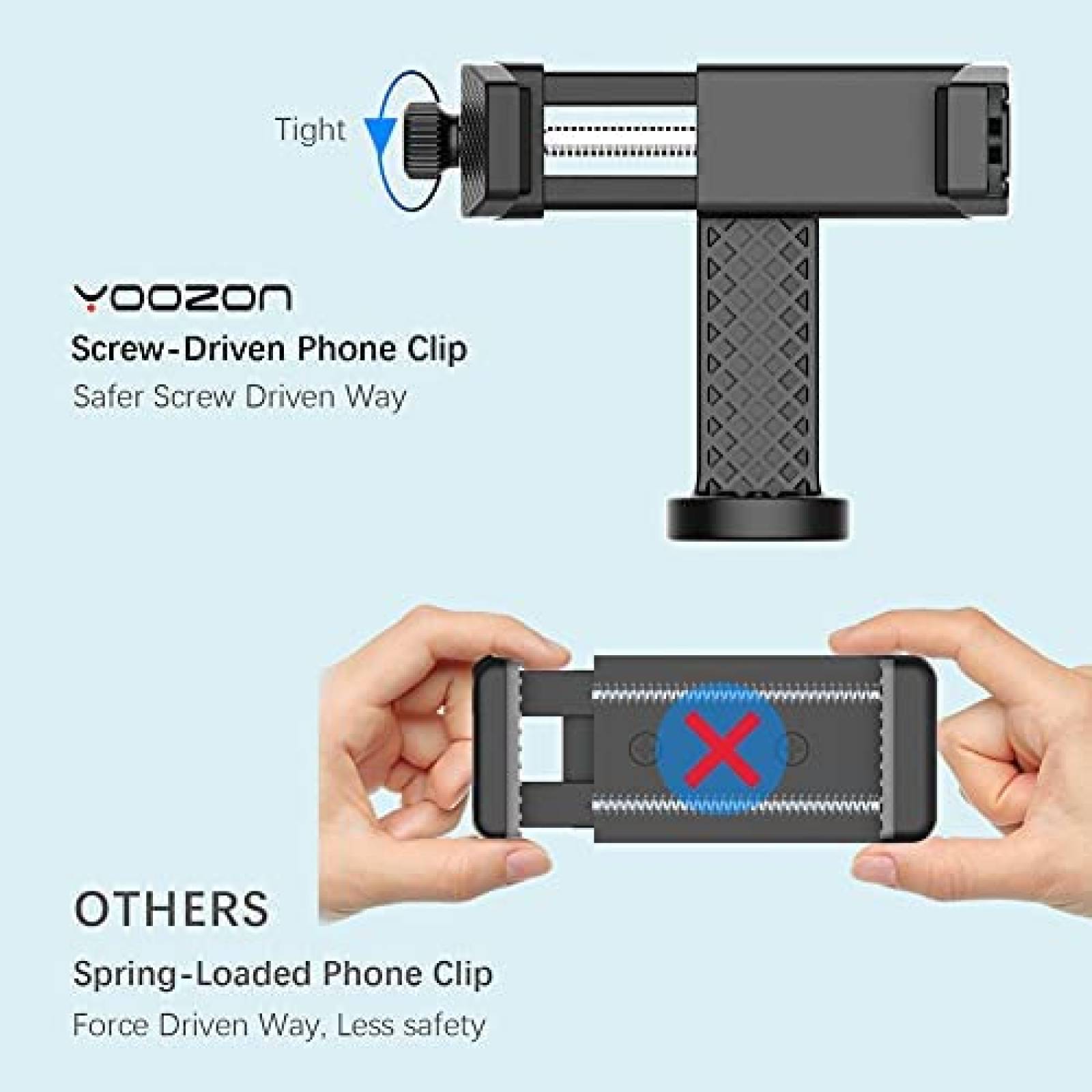 Adaptador de Montaje Yoozon Soporte de Tripie Para Celular