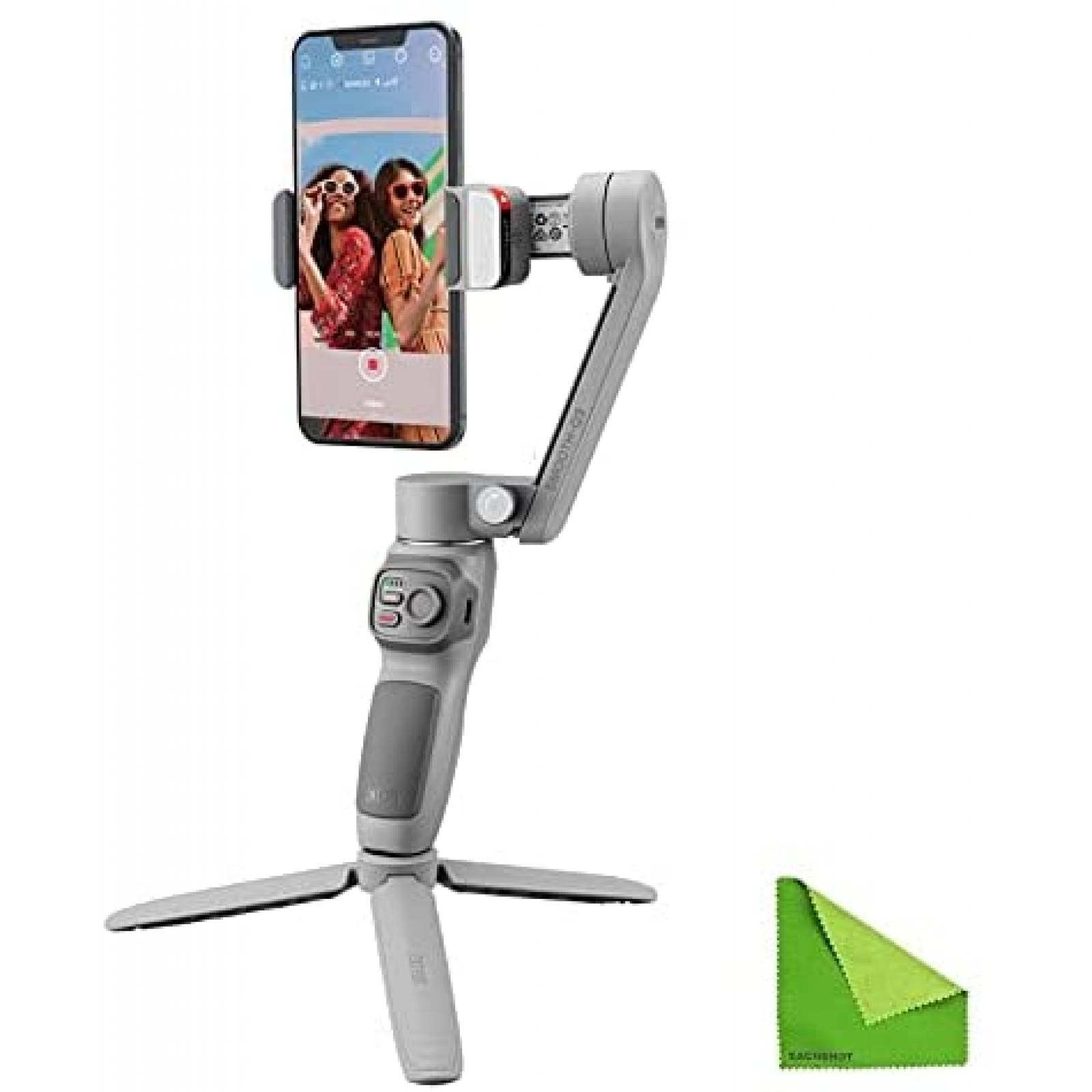 Estabilizador de cardan Zhi yun para celular de 3 ejes -Gris