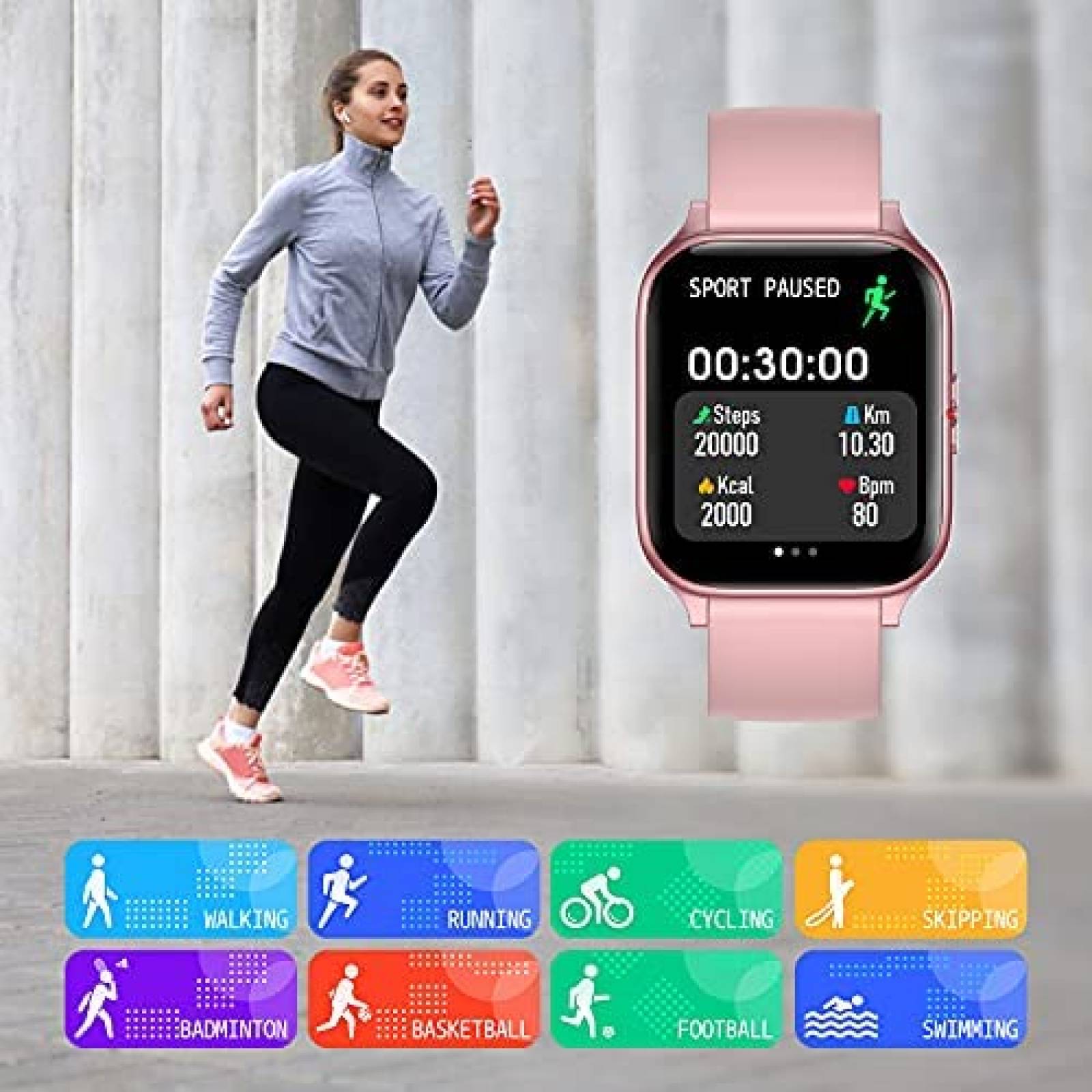 Reloj Inteligente COLMI Pantalla de 1.69'' Monitoreo Salud