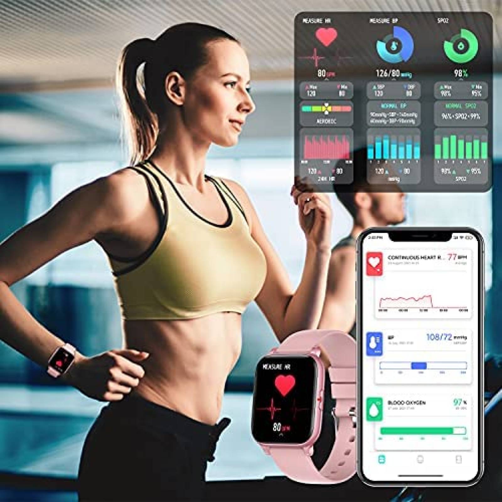 Reloj Inteligente COLMI Pantalla de 1.69'' Monitoreo Salud