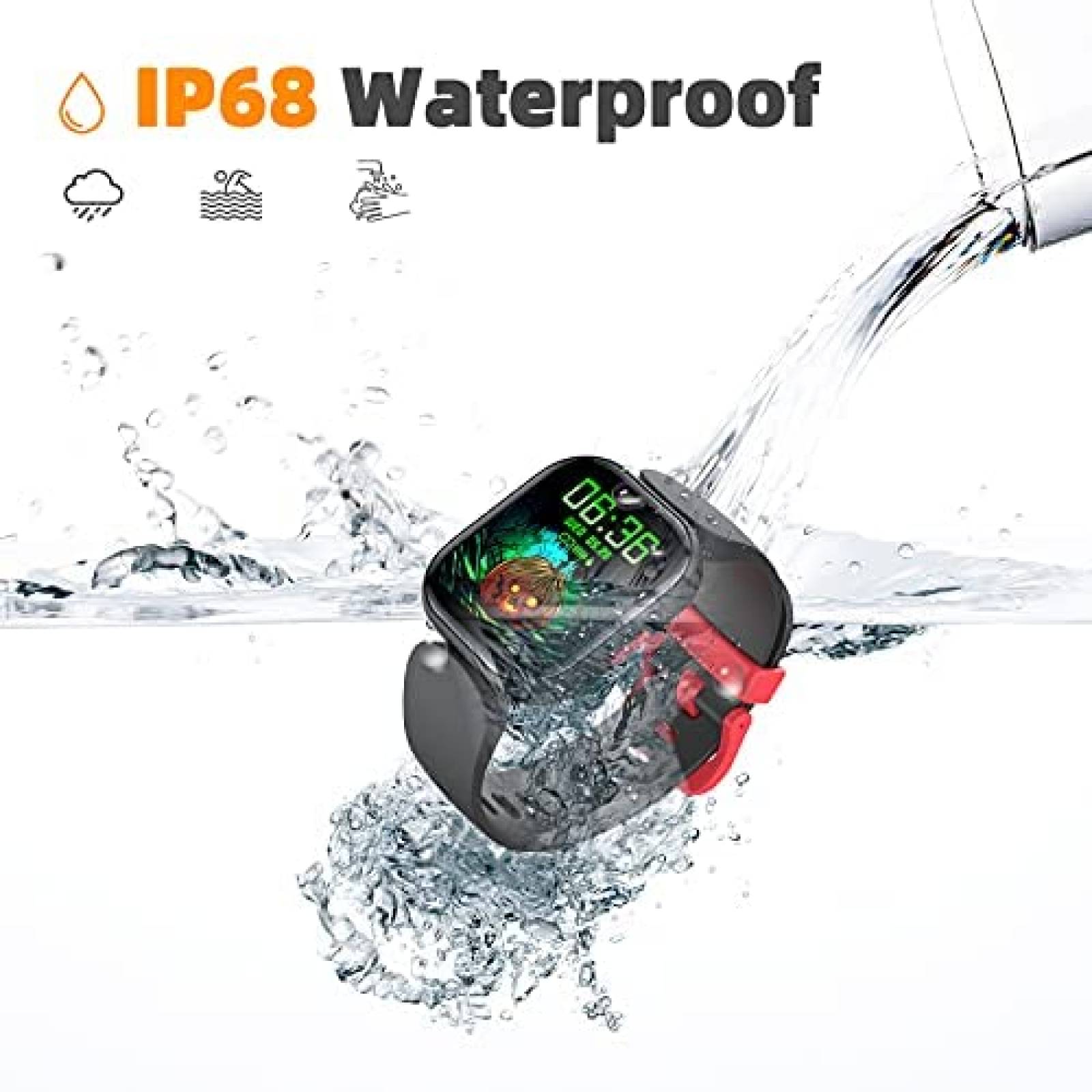 Reloj inteligente para nios DIGEEHOT pantalla 1.4" -Negro