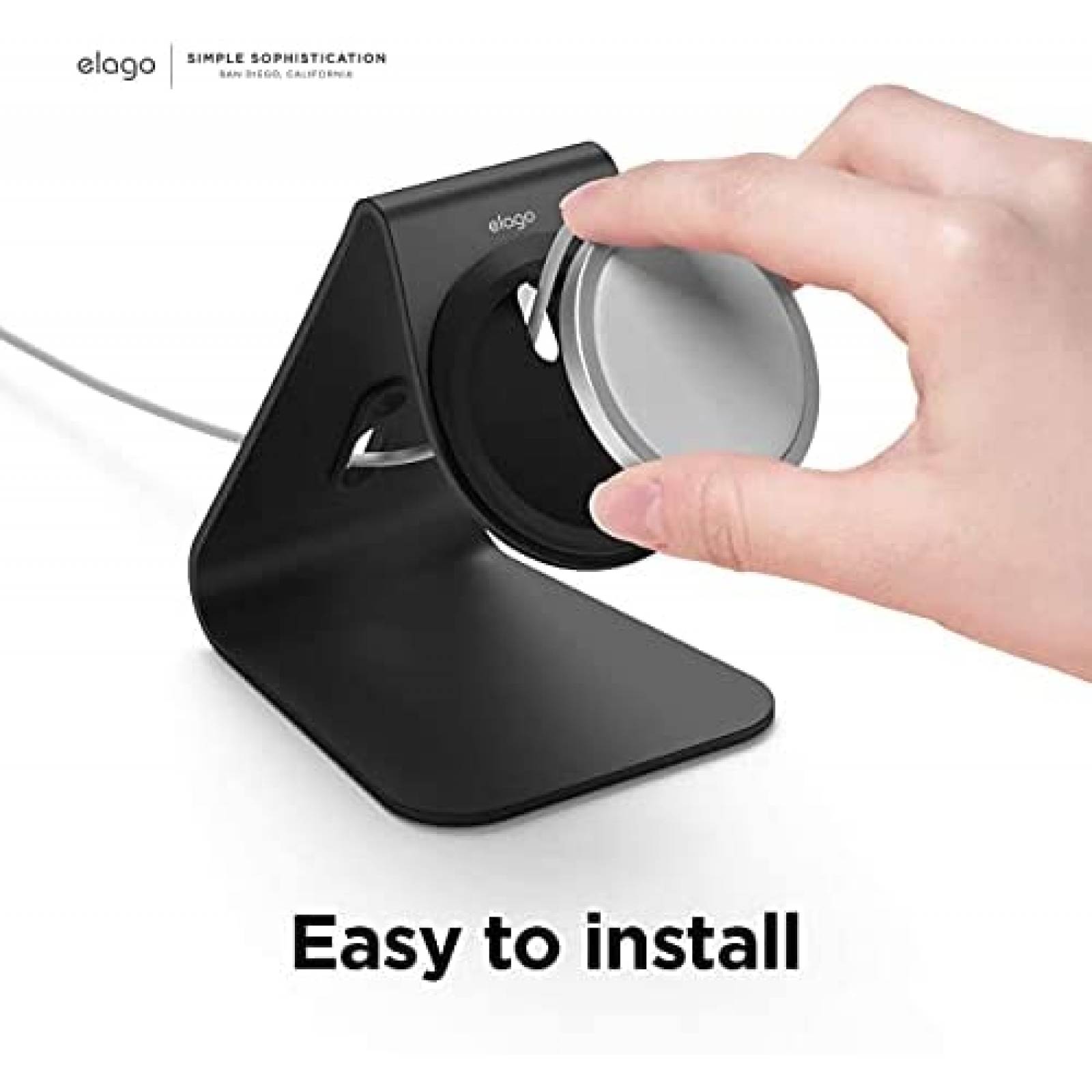 Stand cargador para magnetico elago MS4 de aluminio -Negro