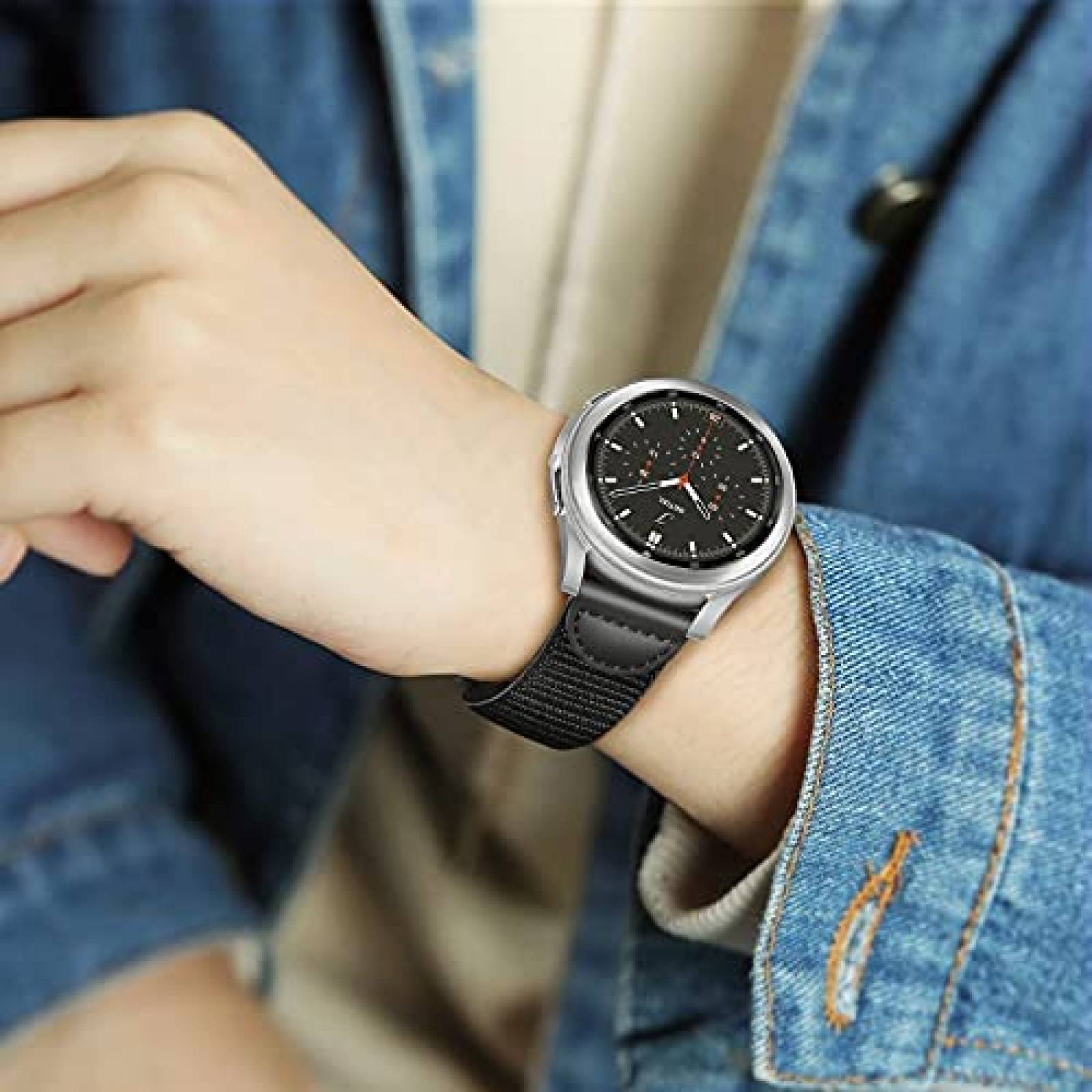 Correa de Smartwatch Fintie para Galaxy Watch 40/46mm -Negro