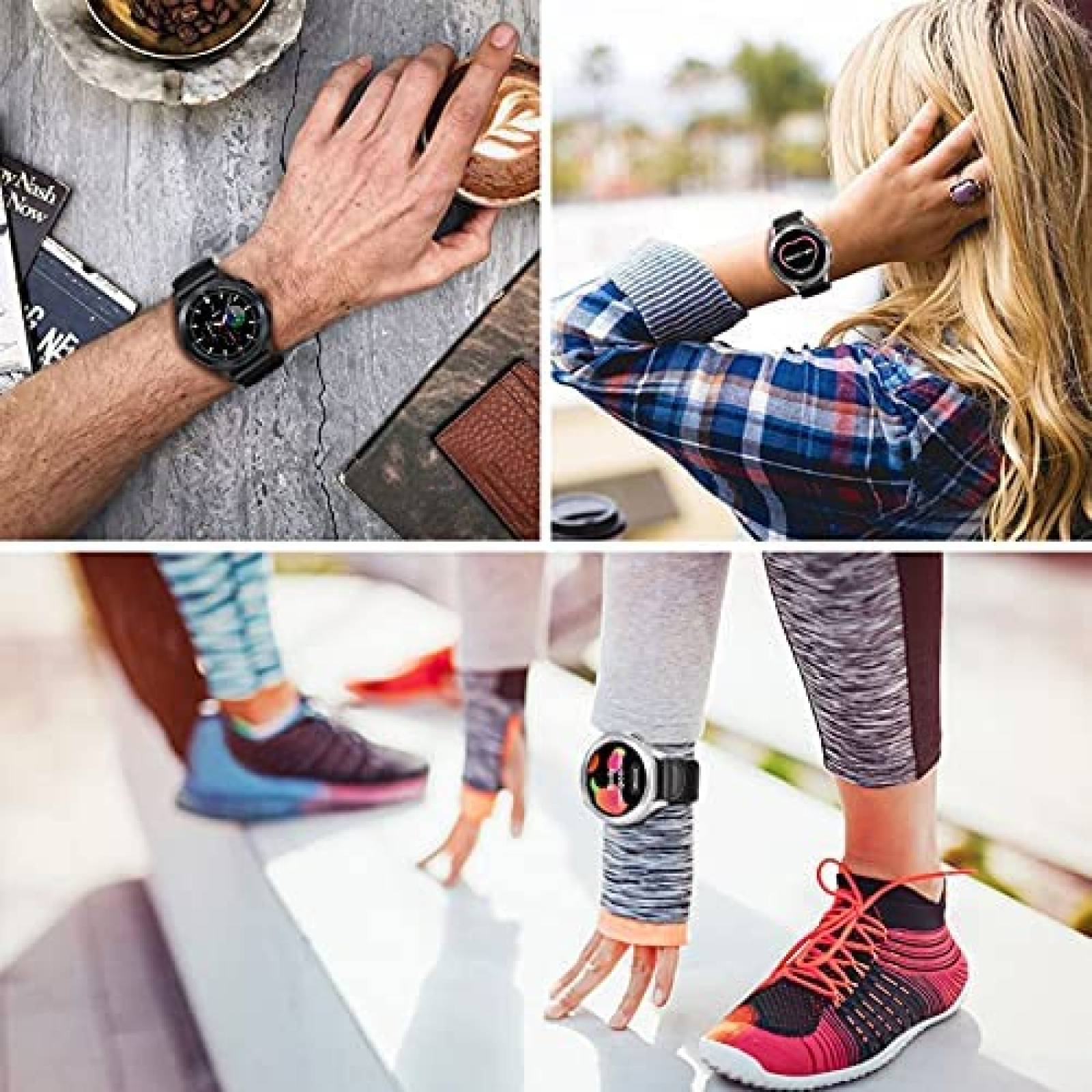 Correa de Smartwatch Fintie para Galaxy Watch 40/46mm -Negro