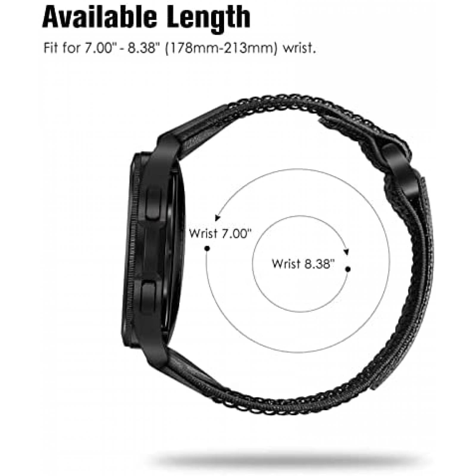 Correa de Smartwatch Fintie para Galaxy Watch 40/46mm -Negro