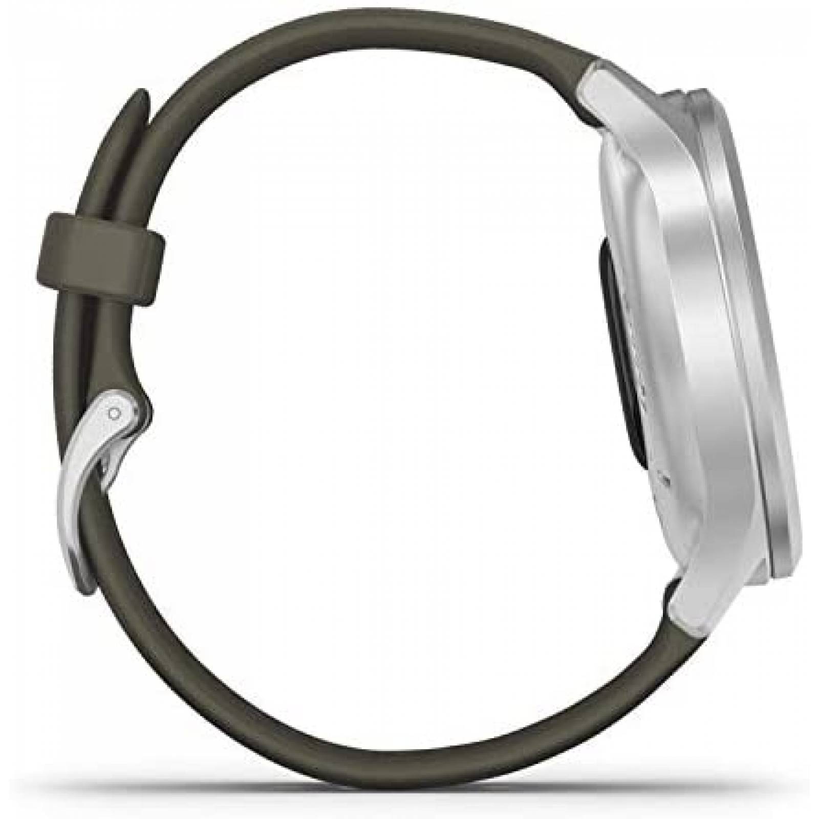 Reloj Inteligente Garmin Vivomove Style -Gris c banda Verde