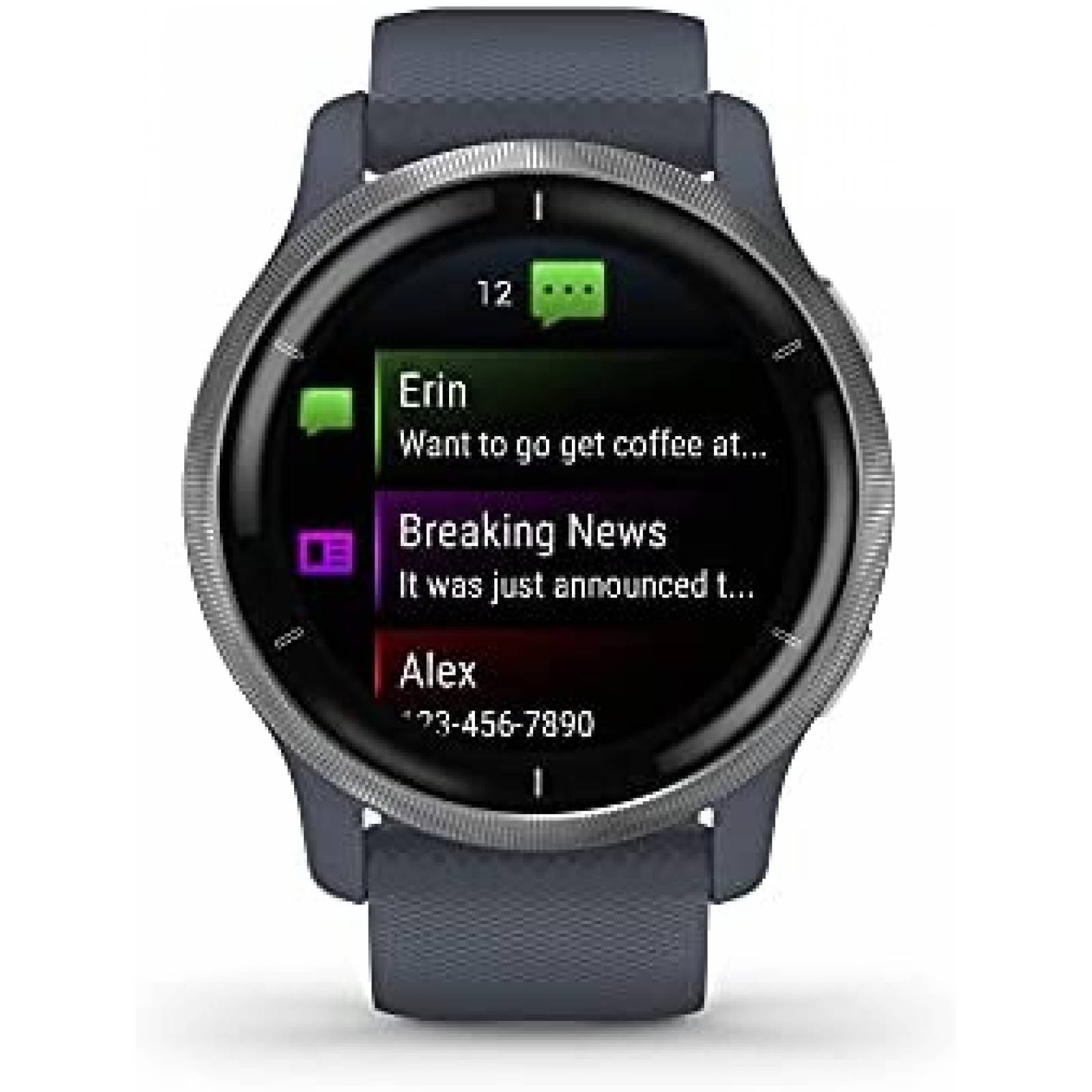 Reloj Inteligente Garmin Venu 2 GPS Monitor -Gris