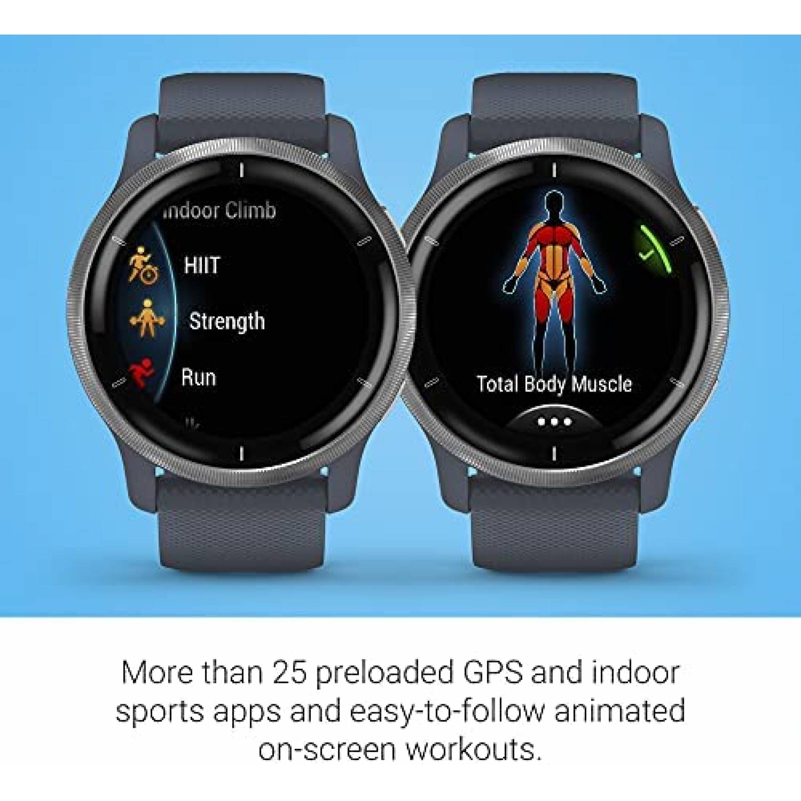 Reloj Inteligente Garmin Venu 2 GPS Monitor -Gris