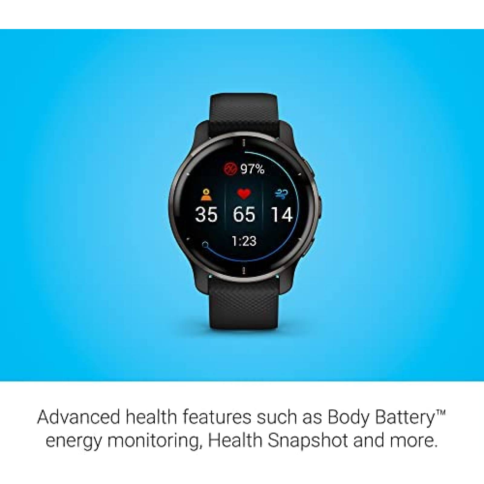 Reloj Inteligente Garmin Venu 2 Plus GPS -Negro