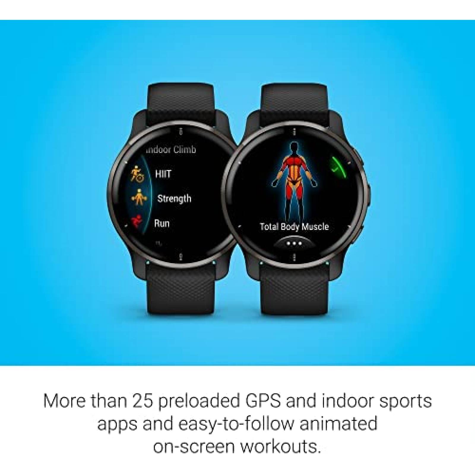 Reloj Inteligente Garmin Venu 2 Plus GPS -Negro