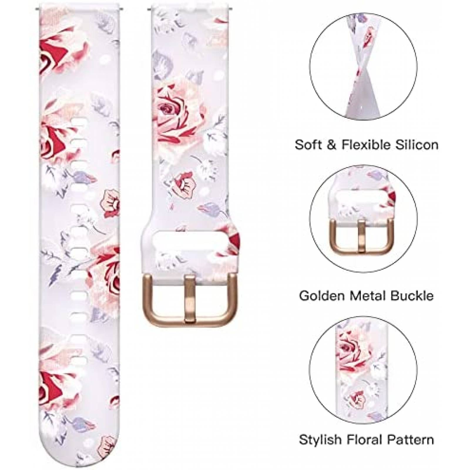 Correa smartwatch GEAK Galaxy Watch 4 Silicon 44mm Mujer