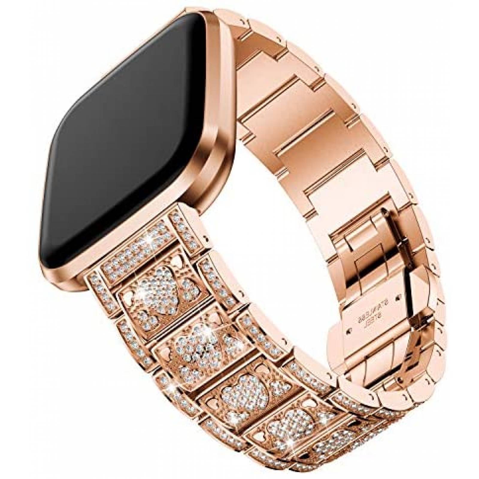 Correa de Metal Inoxidable GELISHI de Fitbit Versa -Dorado