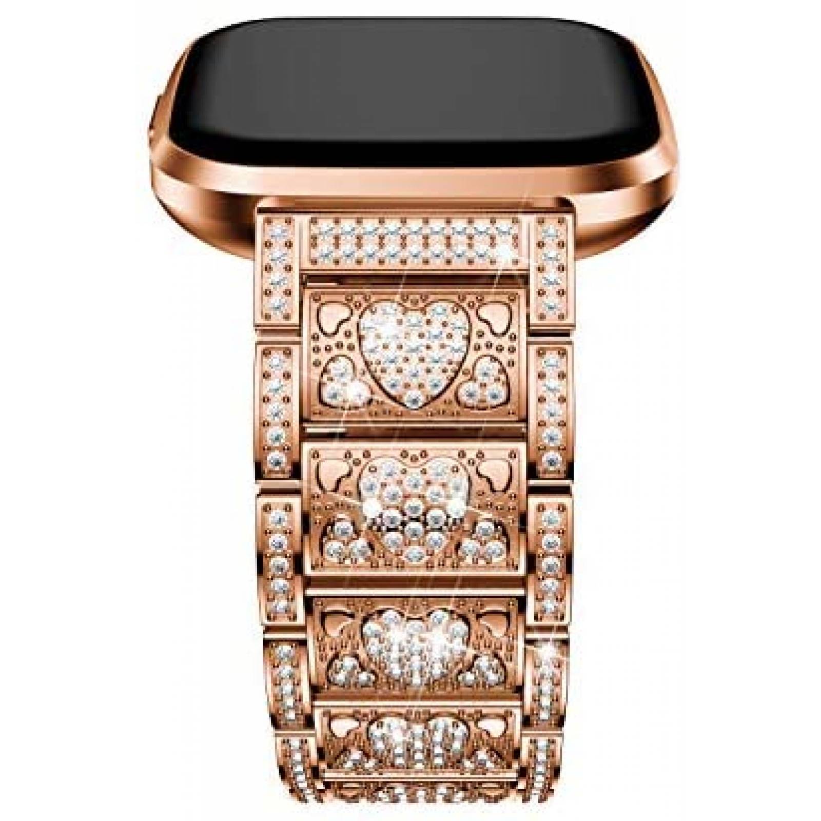 Correa de Metal Inoxidable GELISHI de Fitbit Versa -Dorado