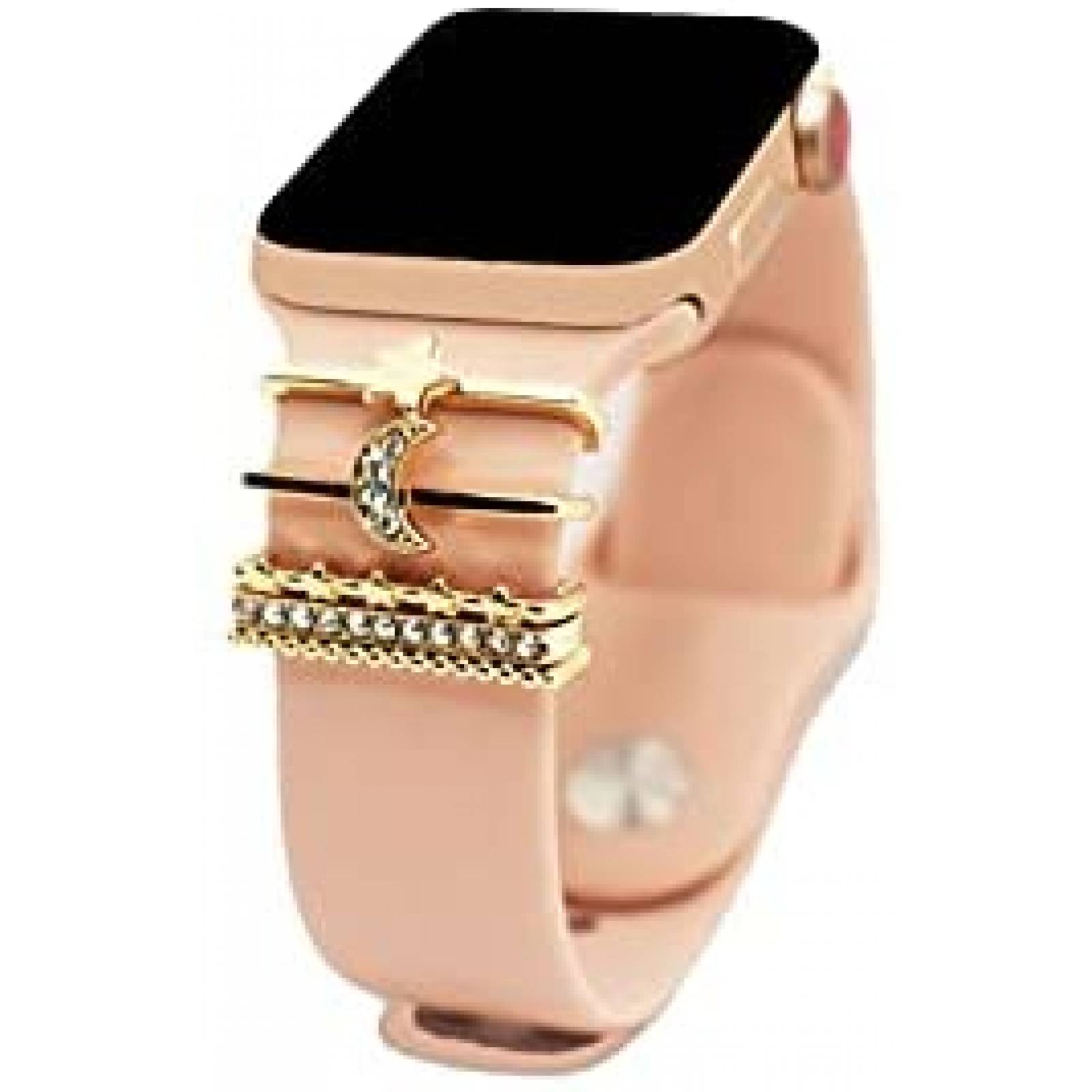 Correa reloj inteligente Generic silicon c/accesorios-Blanco