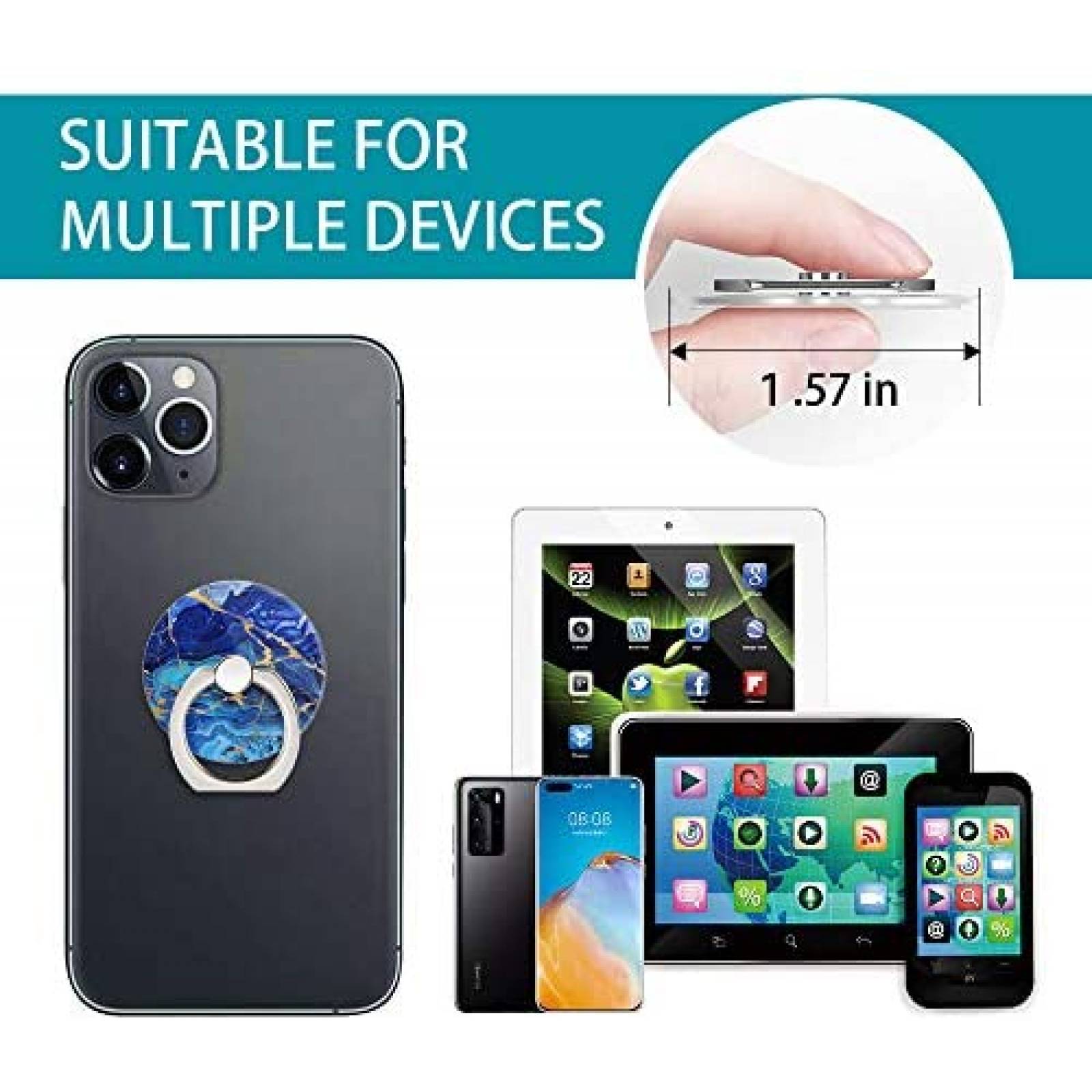 Anillo para Celular Goodsprout para Phone XR/Xs 2 Pzs -Azul