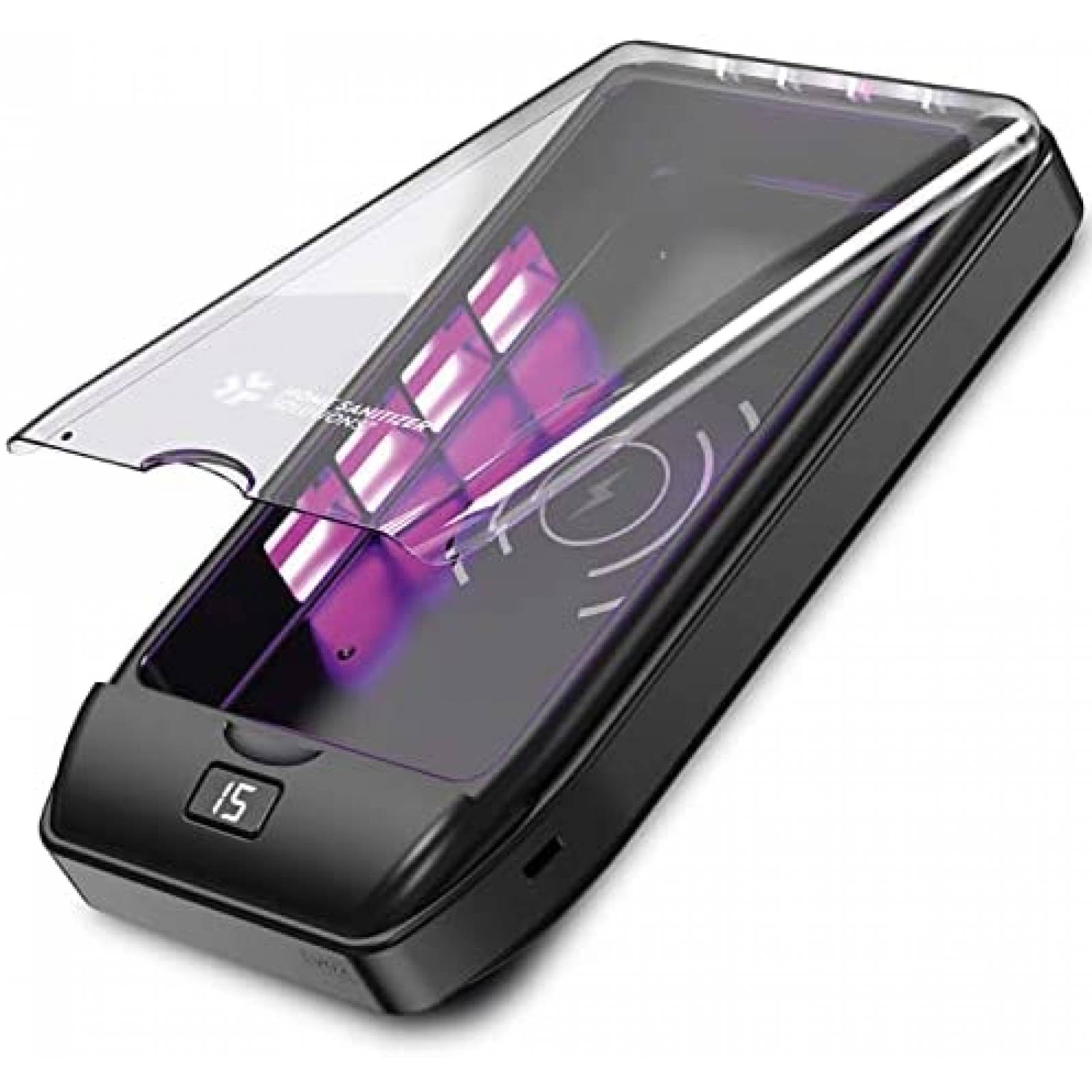 Desinfectante de telefono HOME SANITIZER SOLUTIONS UV -Negro