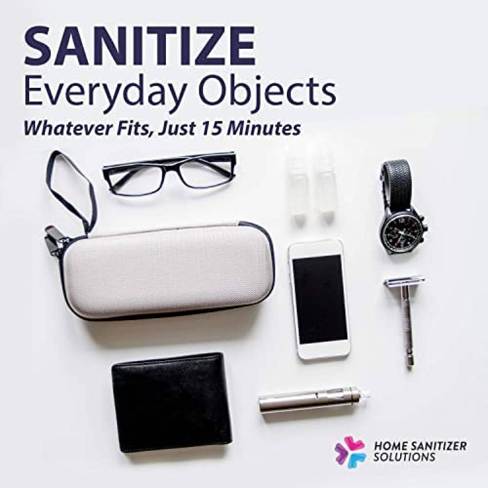 Desinfectante de telefono HOME SANITIZER SOLUTIONS UV -Negro