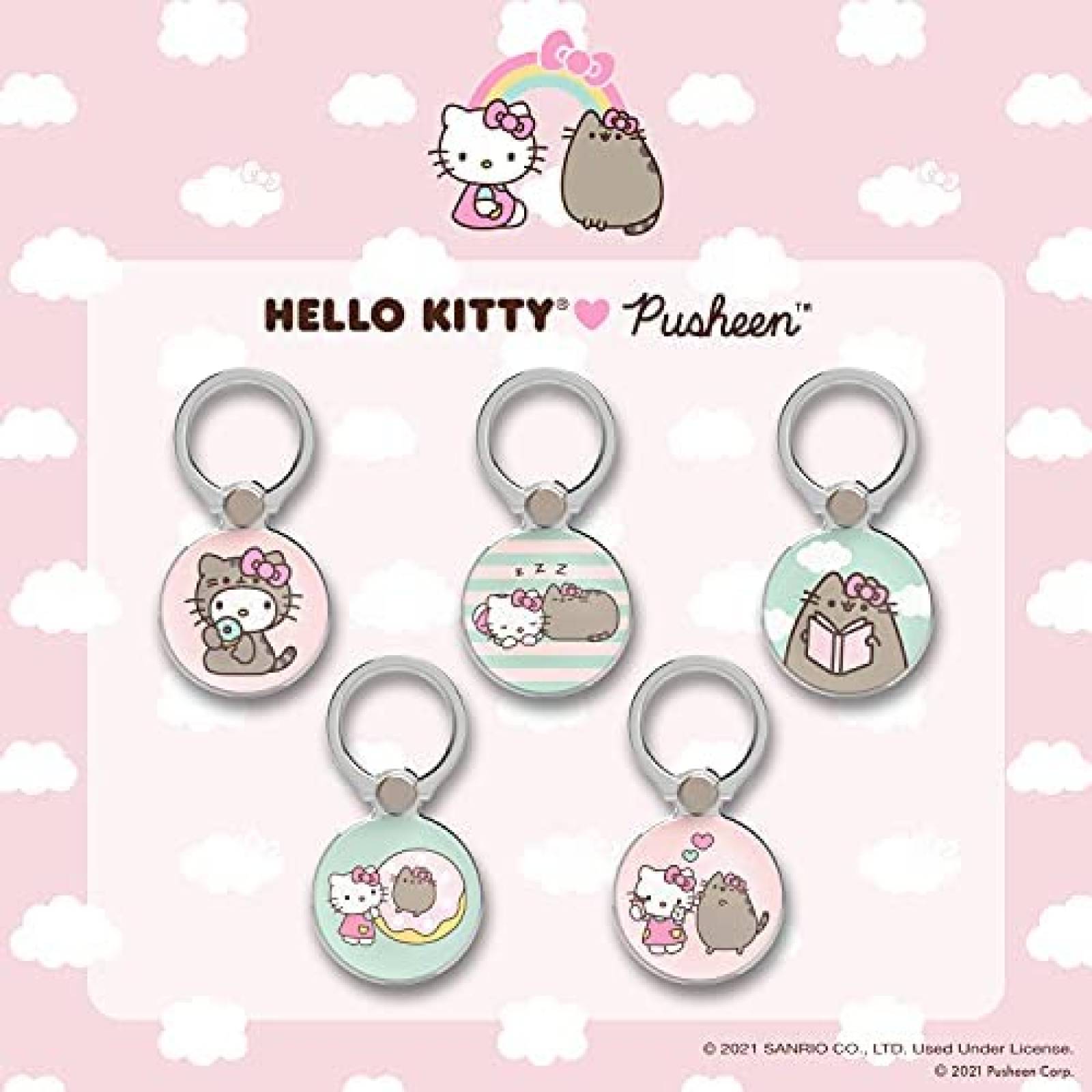 Soporte de anillo para celular iFace Hello Kitty  Pusheen