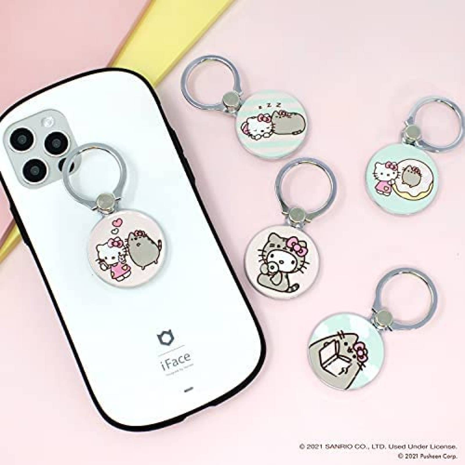 Soporte de anillo para celular iFace Hello Kitty  Pusheen