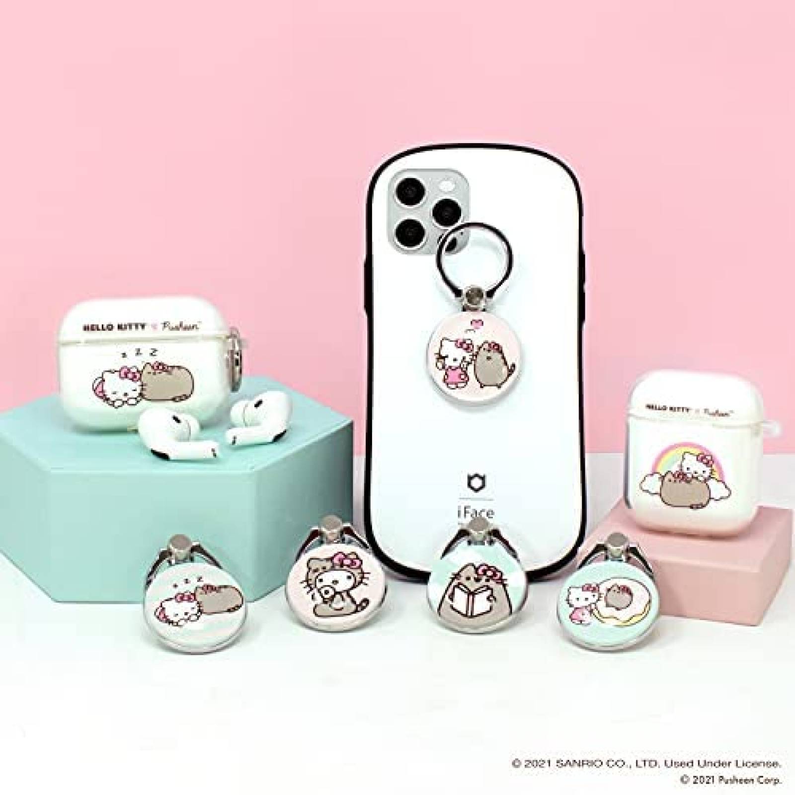 Soporte de anillo para celular iFace Hello Kitty  Pusheen