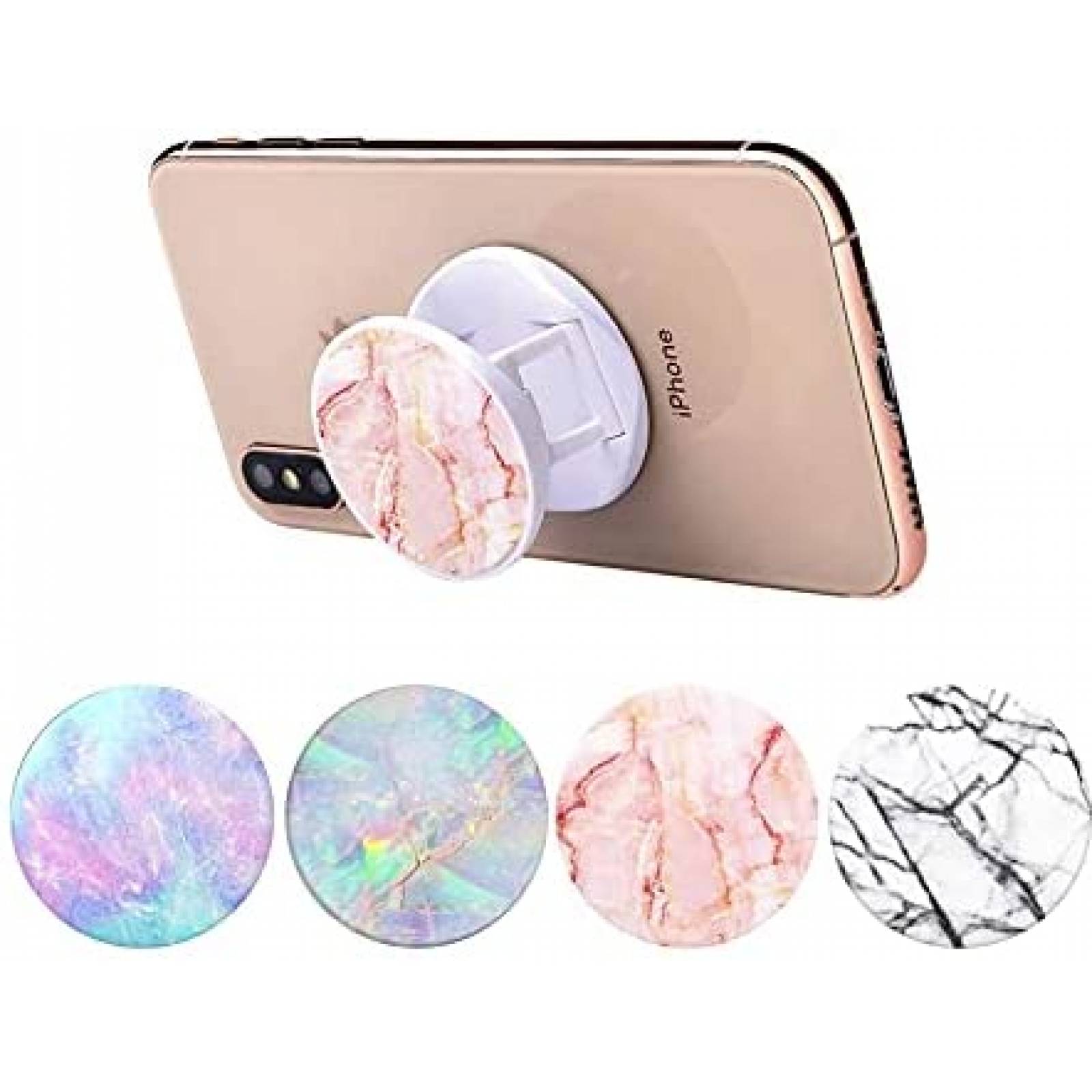 Soporte IYAYUHE Marmol 4 Pzs Para Celular -Multicolor