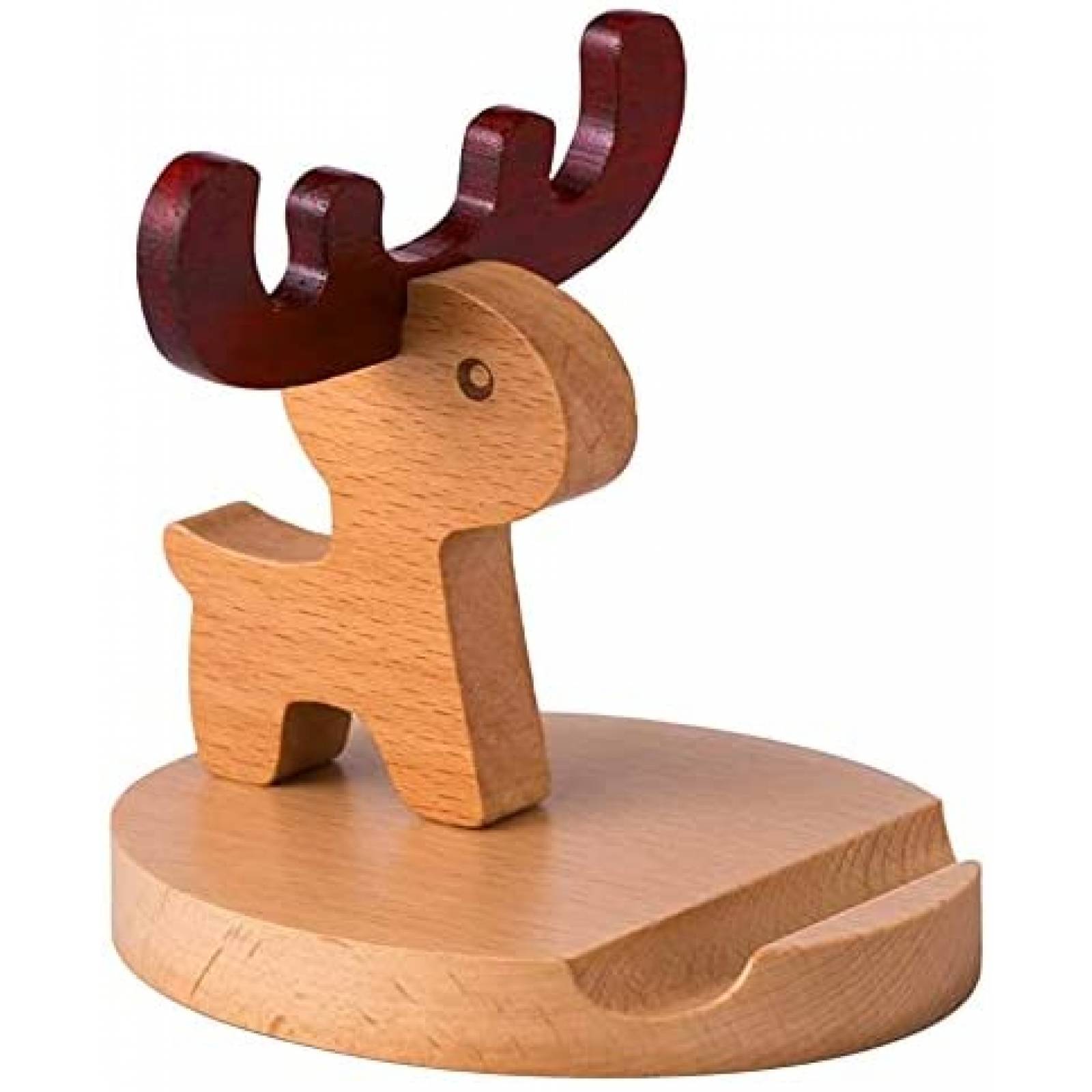 Soporte POKANIC Ciervo De Madera Para Celular -Marron