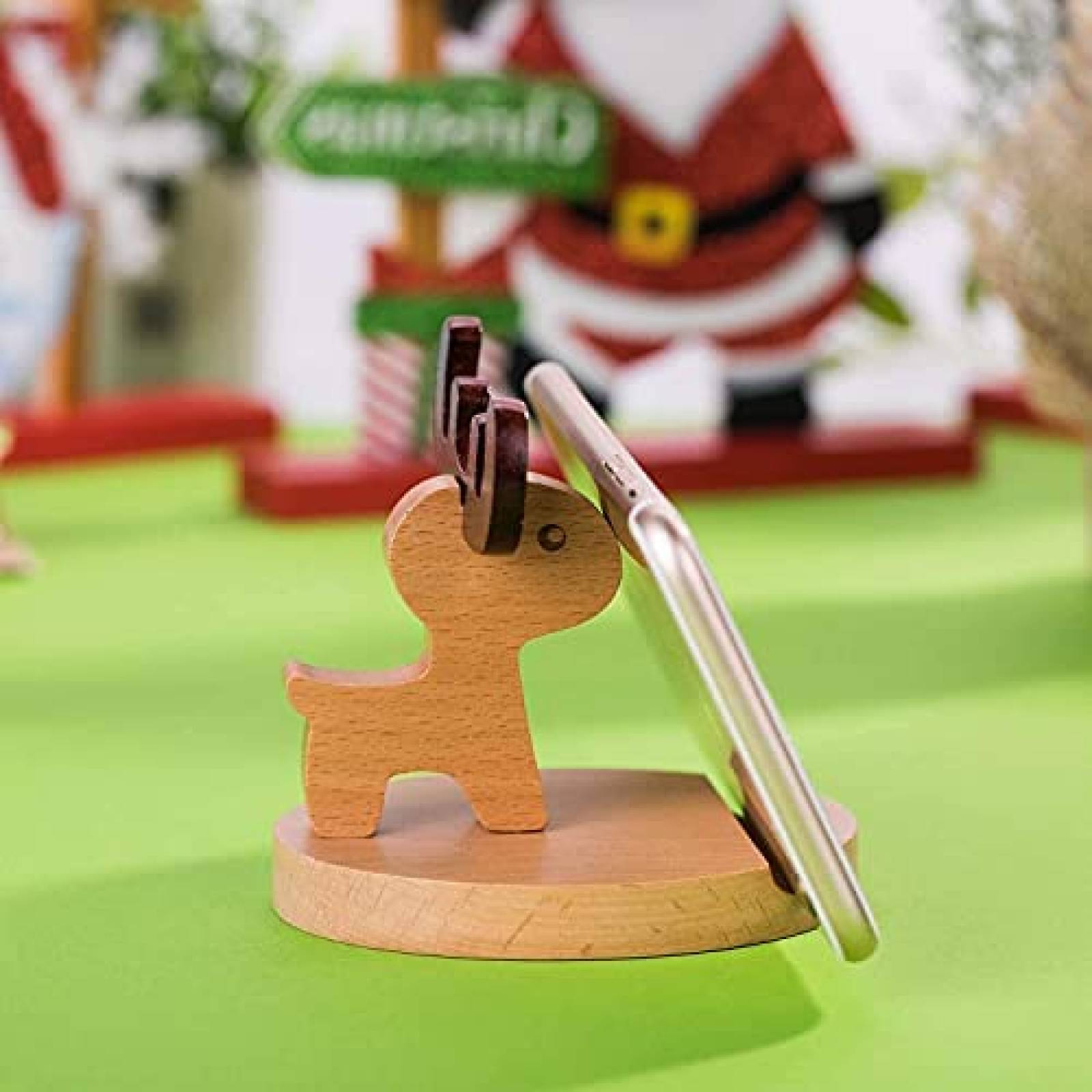 Soporte POKANIC Ciervo De Madera Para Celular -Marron