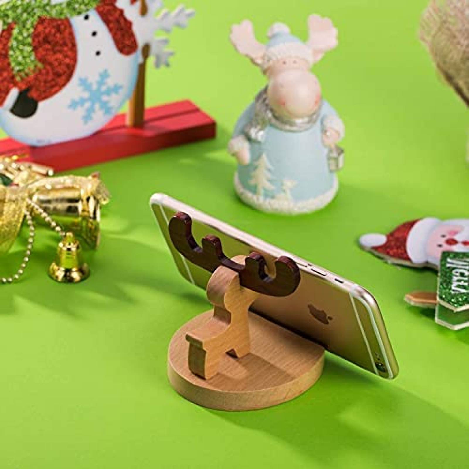 Soporte POKANIC Ciervo De Madera Para Celular -Marron