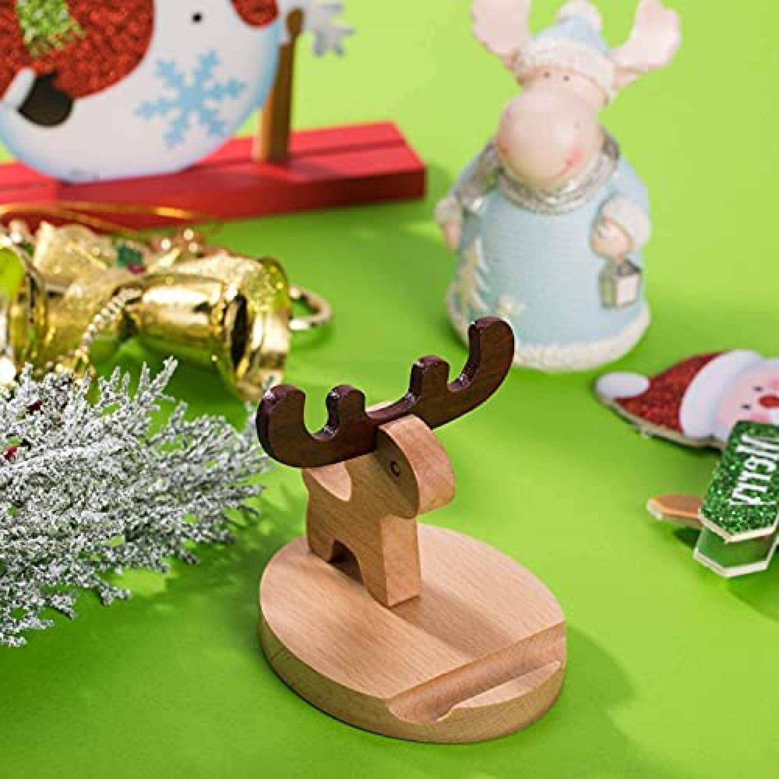 Soporte POKANIC Ciervo De Madera Para Celular -Marron