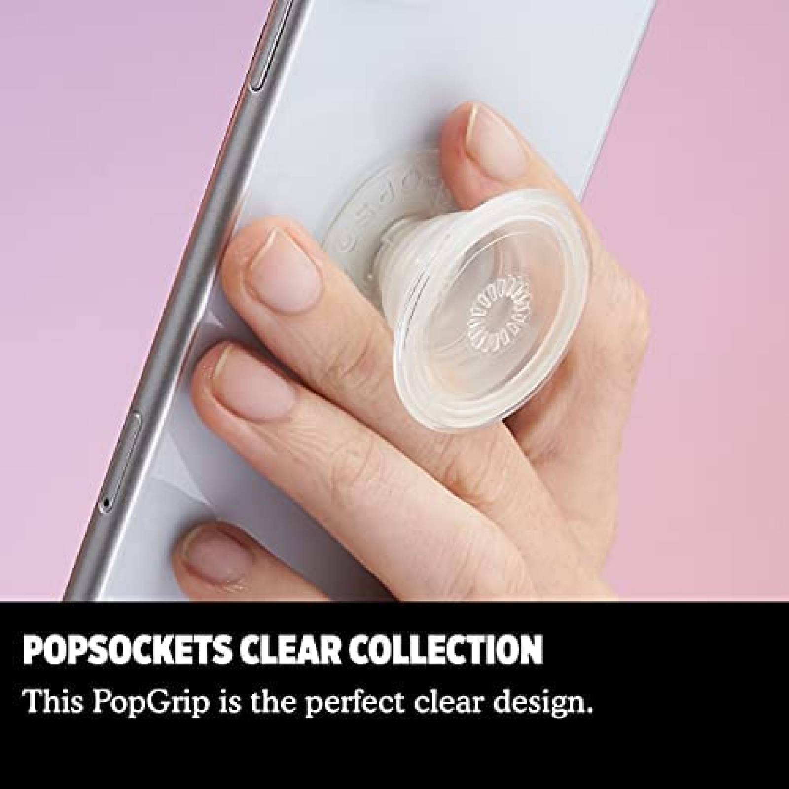Soporte PopSockets Expandible Intercambiable -Transparente