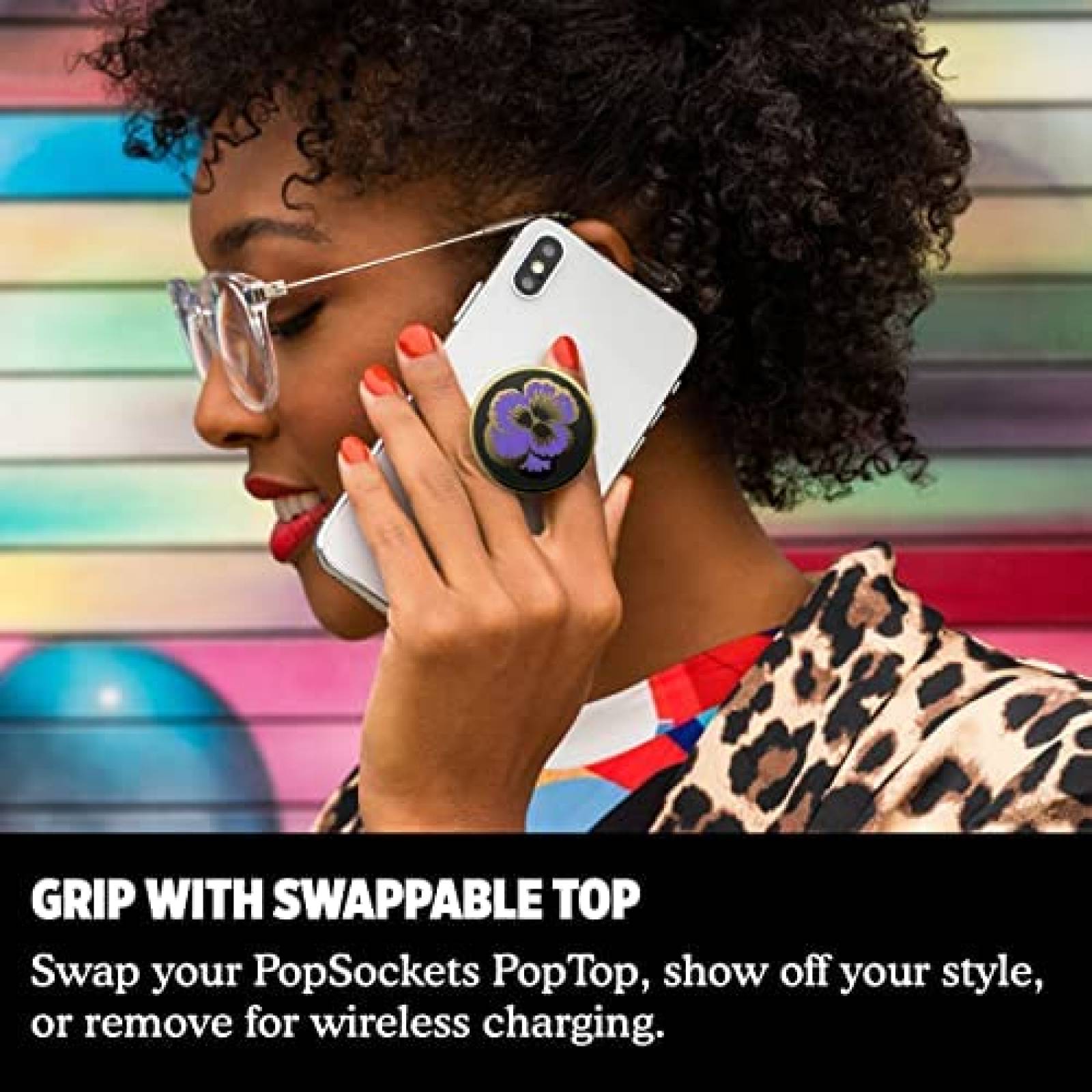PopGrip PopSockets 805393 Plastico Compatible -Negro