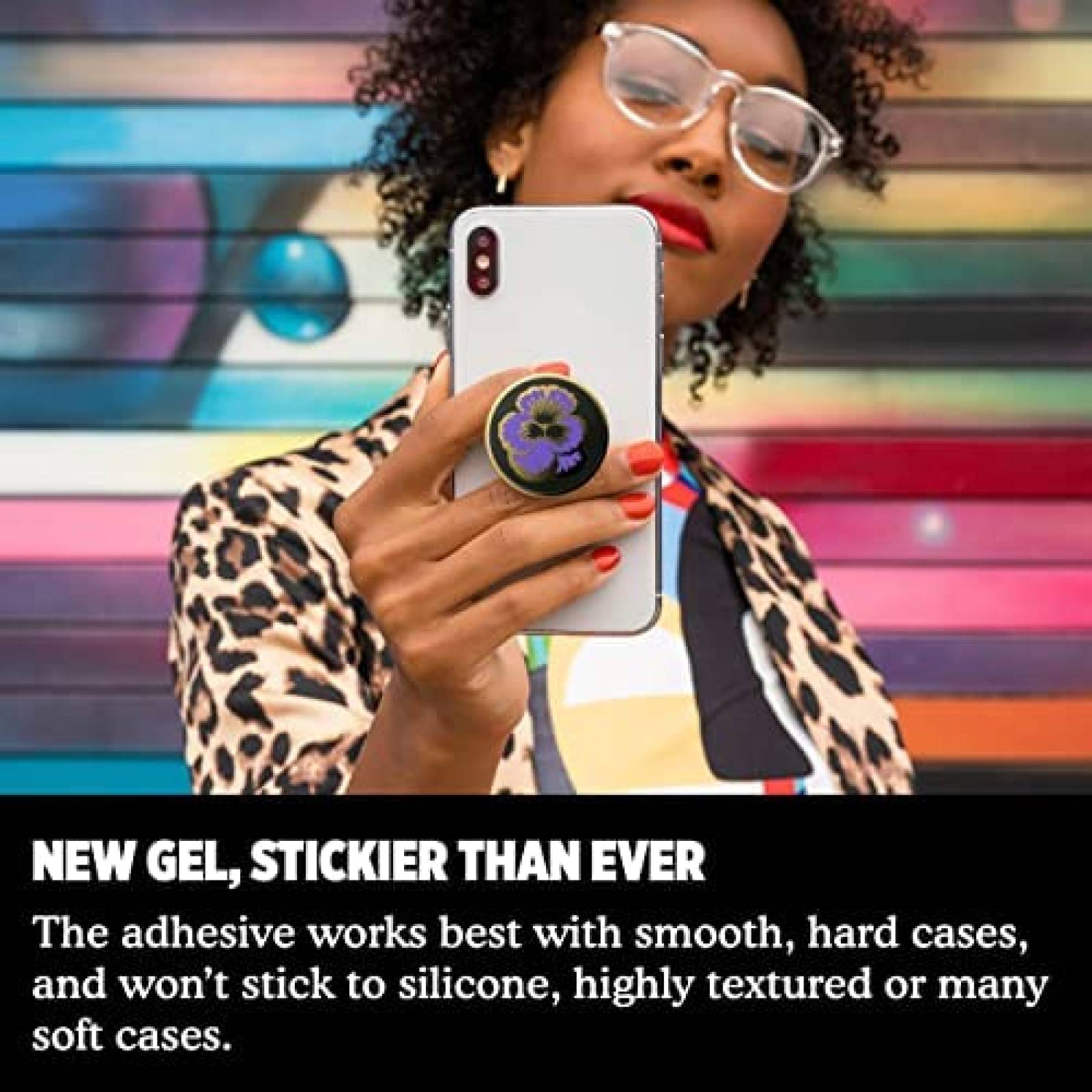 PopGrip PopSockets 805393 Plastico Compatible -Negro