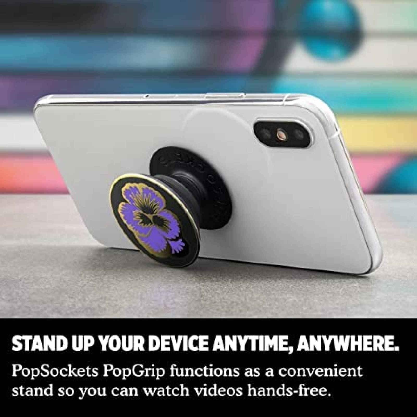 PopGrip PopSockets 805393 Plastico Compatible -Negro