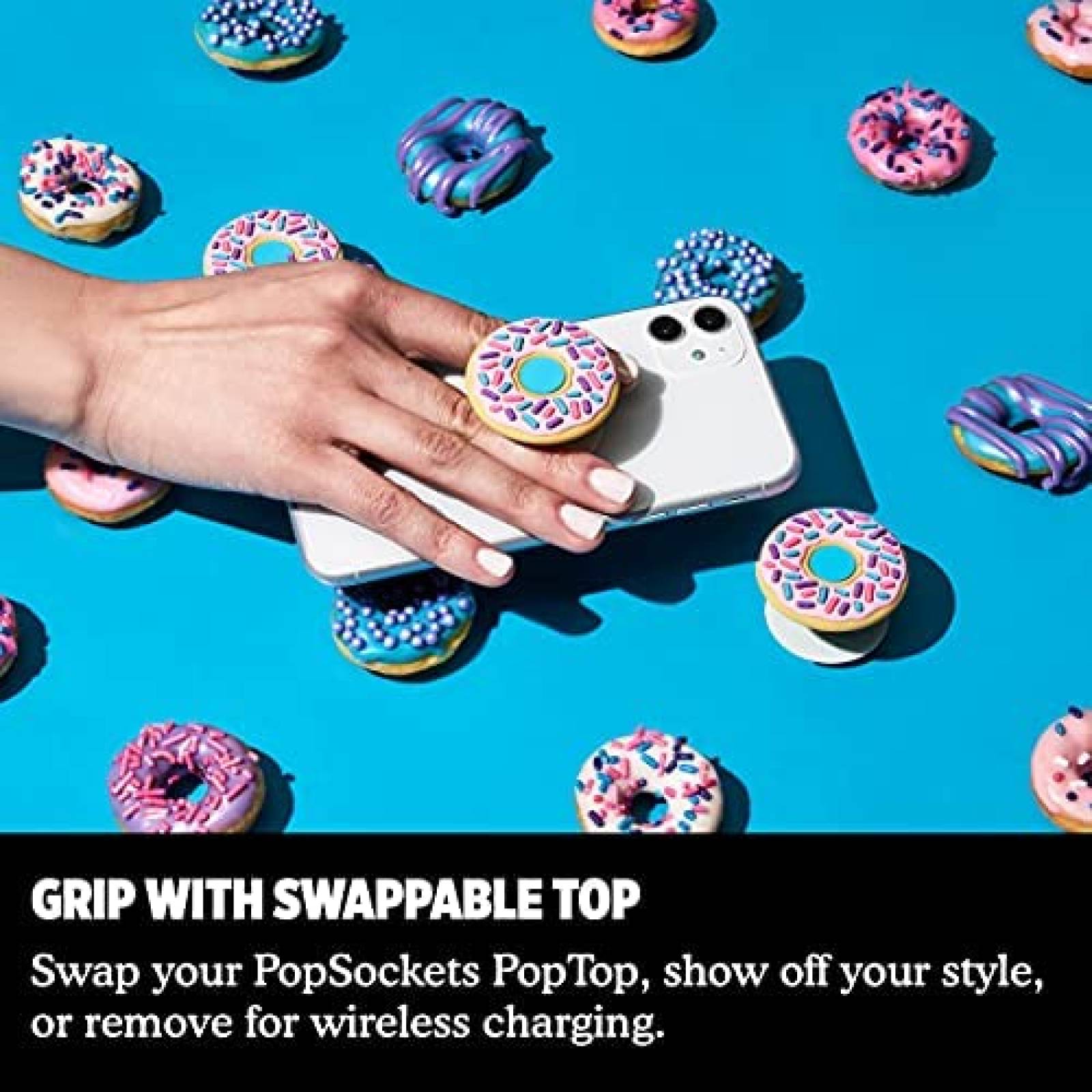 PopGrip PopSockets Popouts D'Ohnuts plegable -Rosa