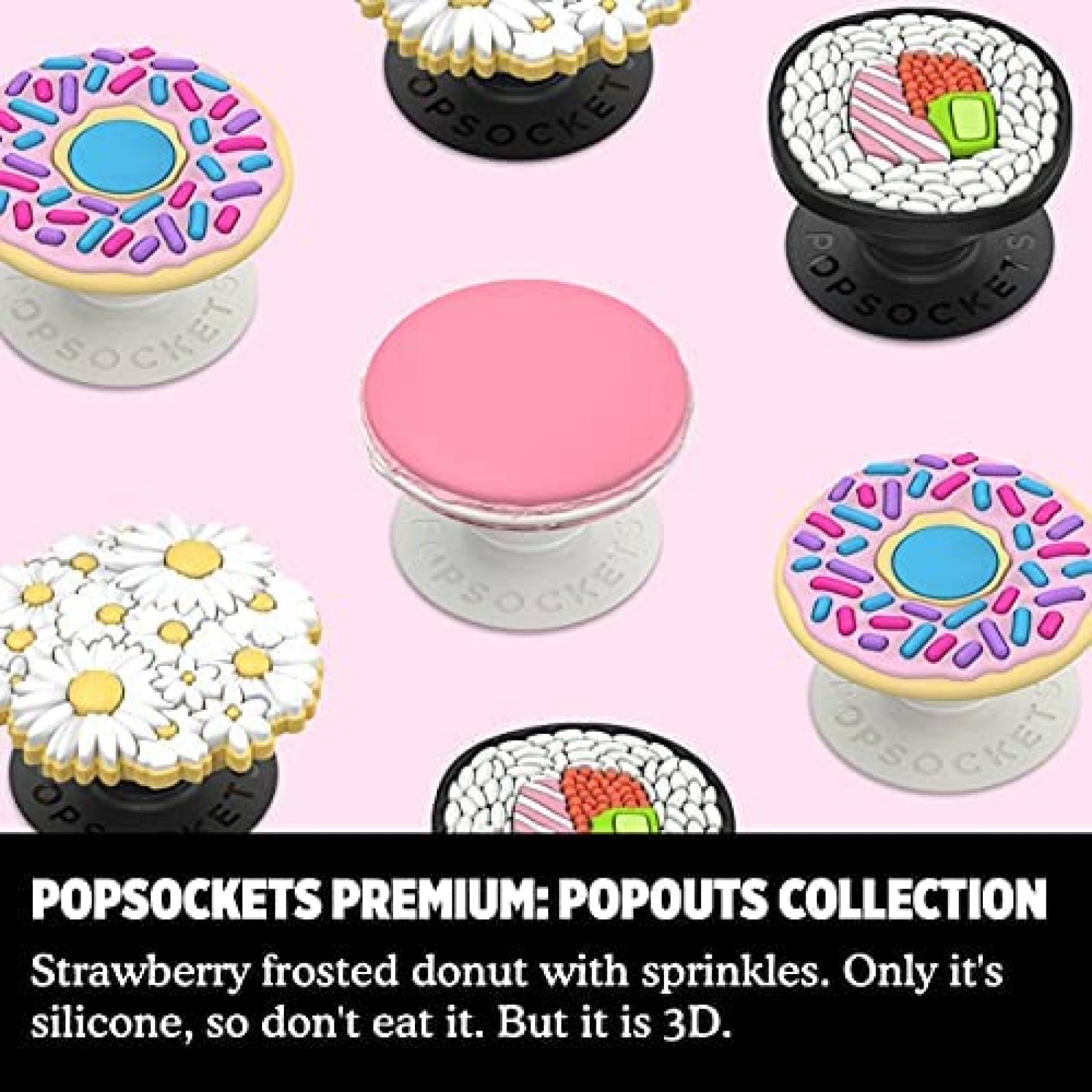 PopGrip PopSockets Popouts D'Ohnuts plegable -Rosa