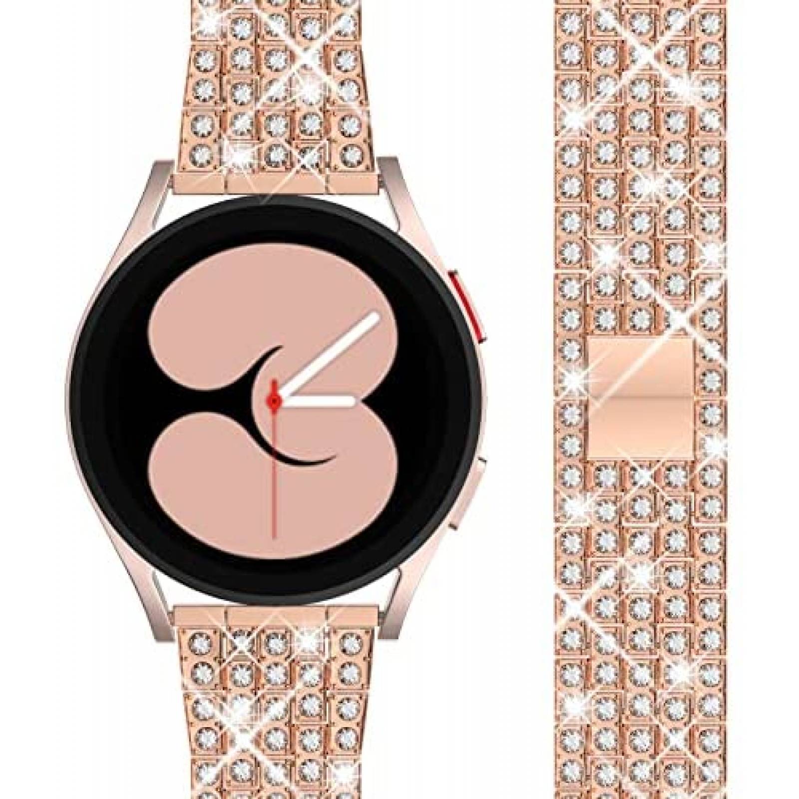 Correa para Samsung Galaxy Watch 4 QVLANG con diamantes