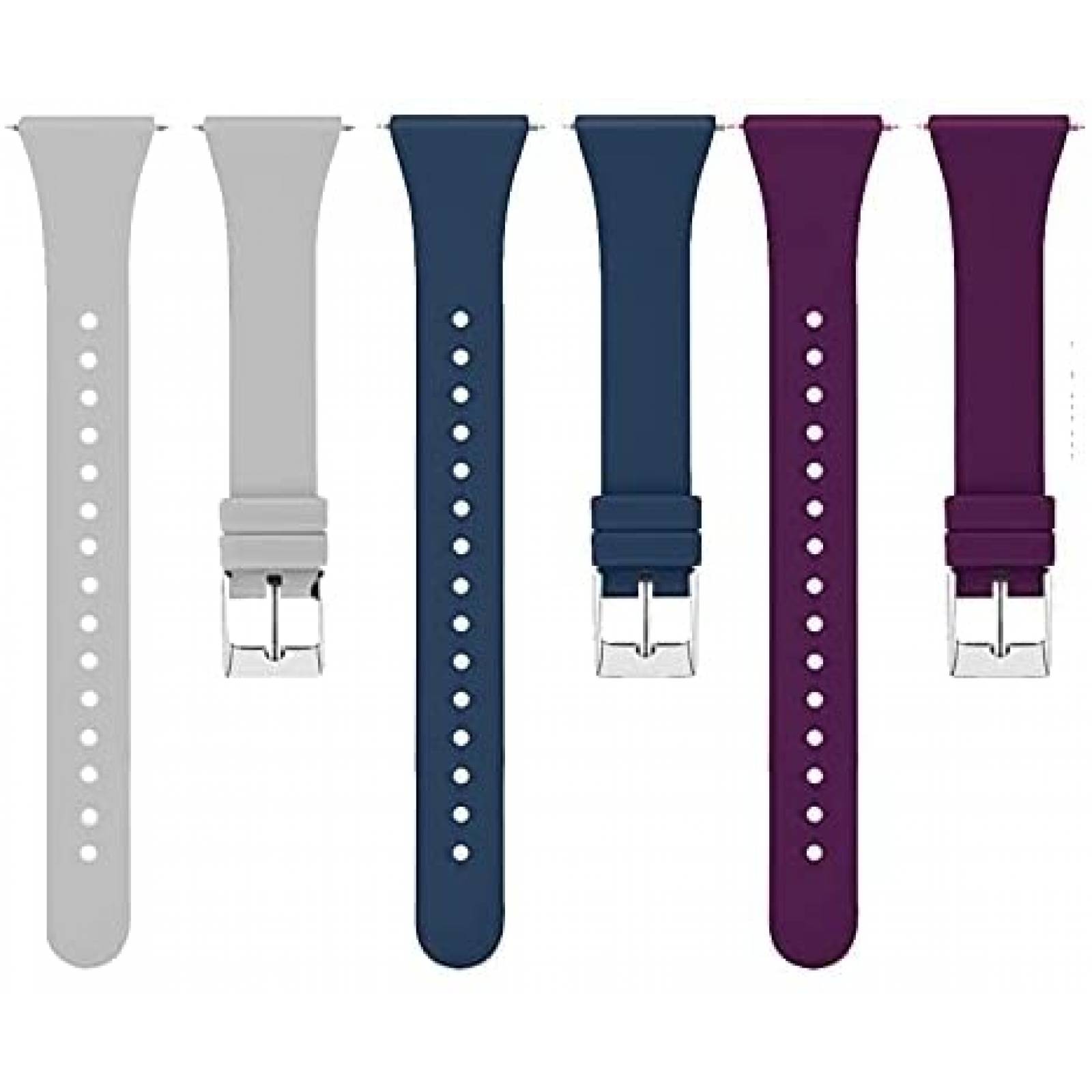 Correa Smaate para Reloj YAMAY 022 3 Pzs -Azul/Morado/Plata