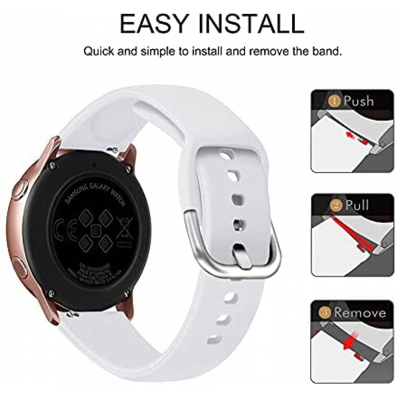 Correa para Samsung Galaxy Watch Active 2/4 Suremita 13 pzs