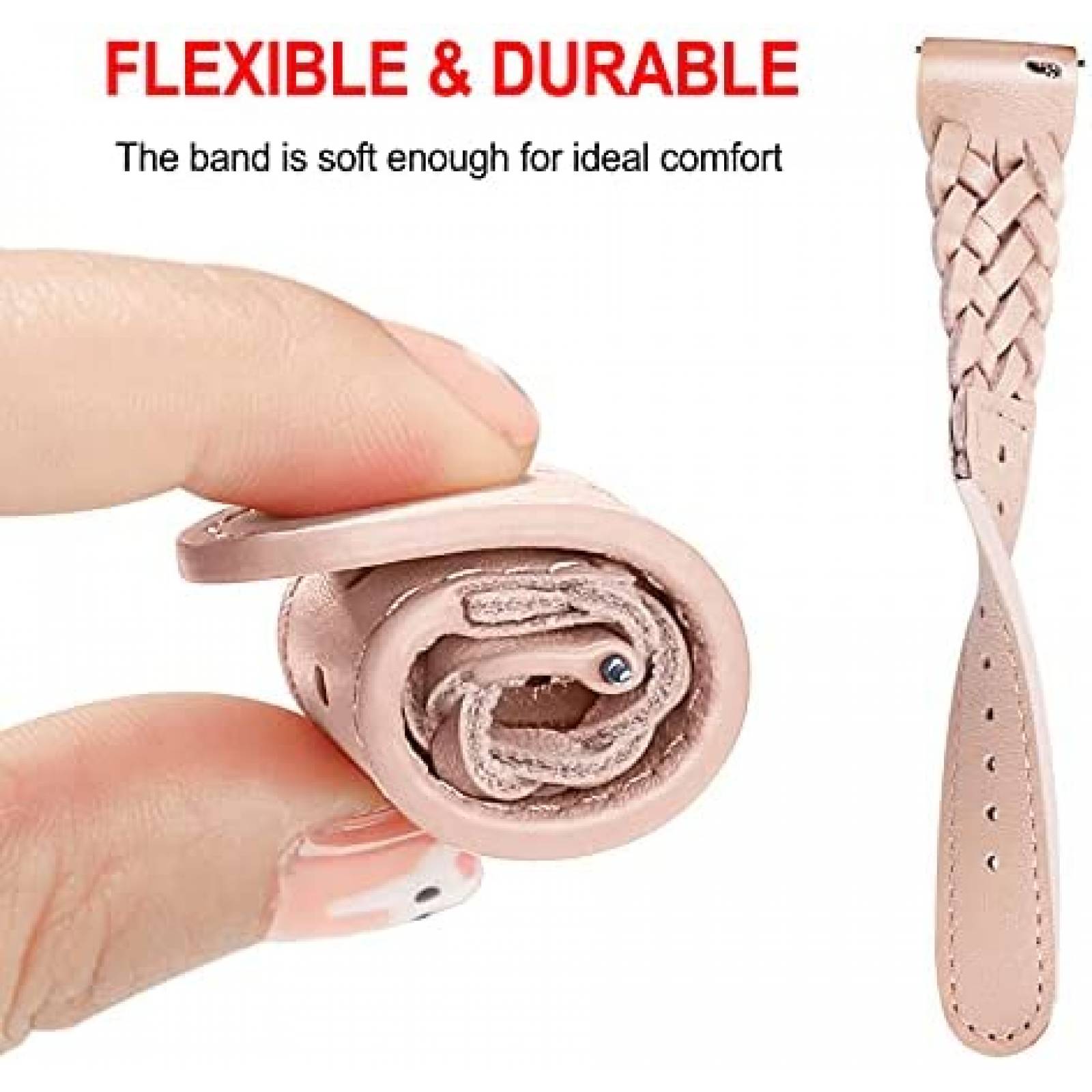 Correa smartwatch TRUMiRR Fossil Mujer 42mm Cuero -Rosa