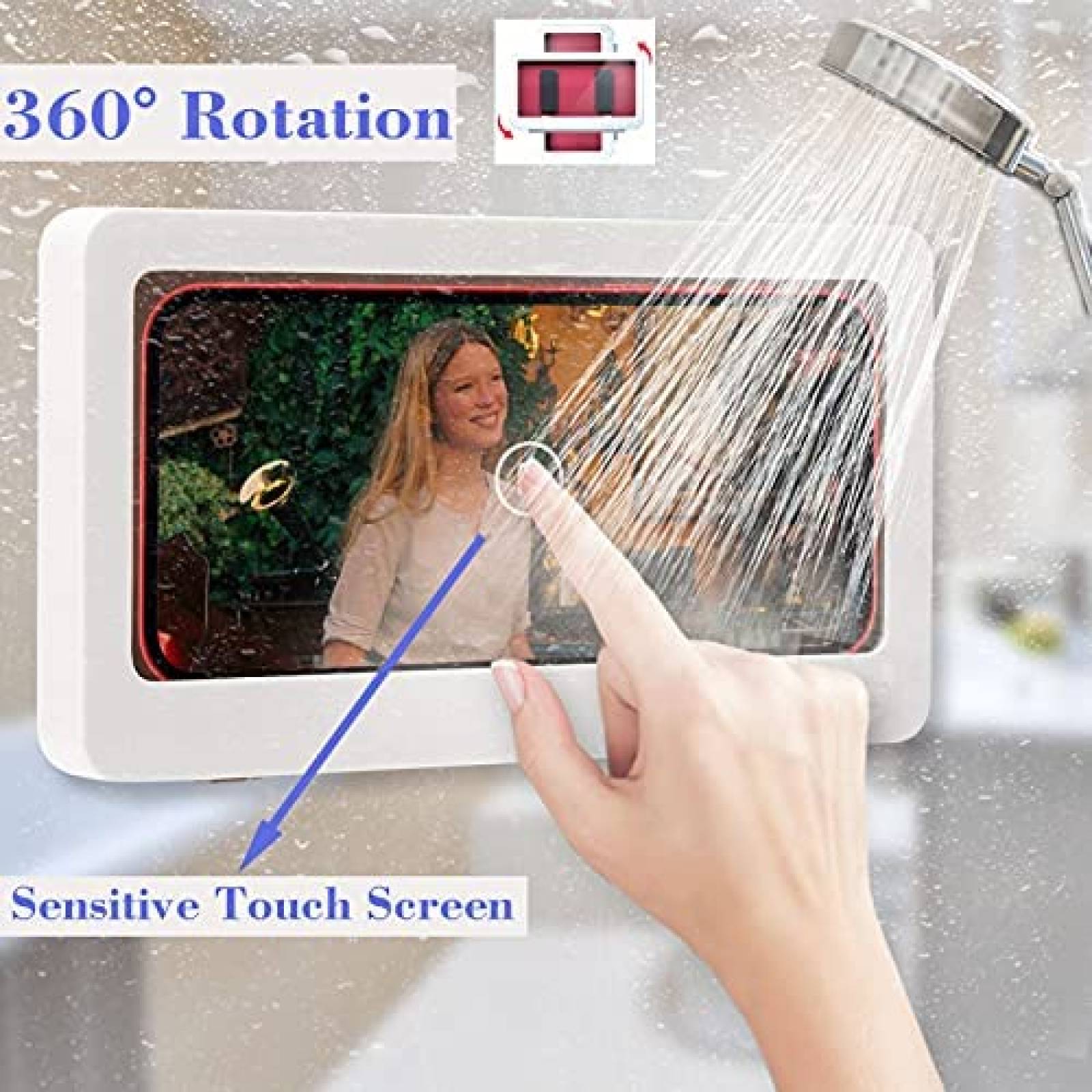 Soporte WeLohas Impermeable De Ducha Para Celular -Blanco