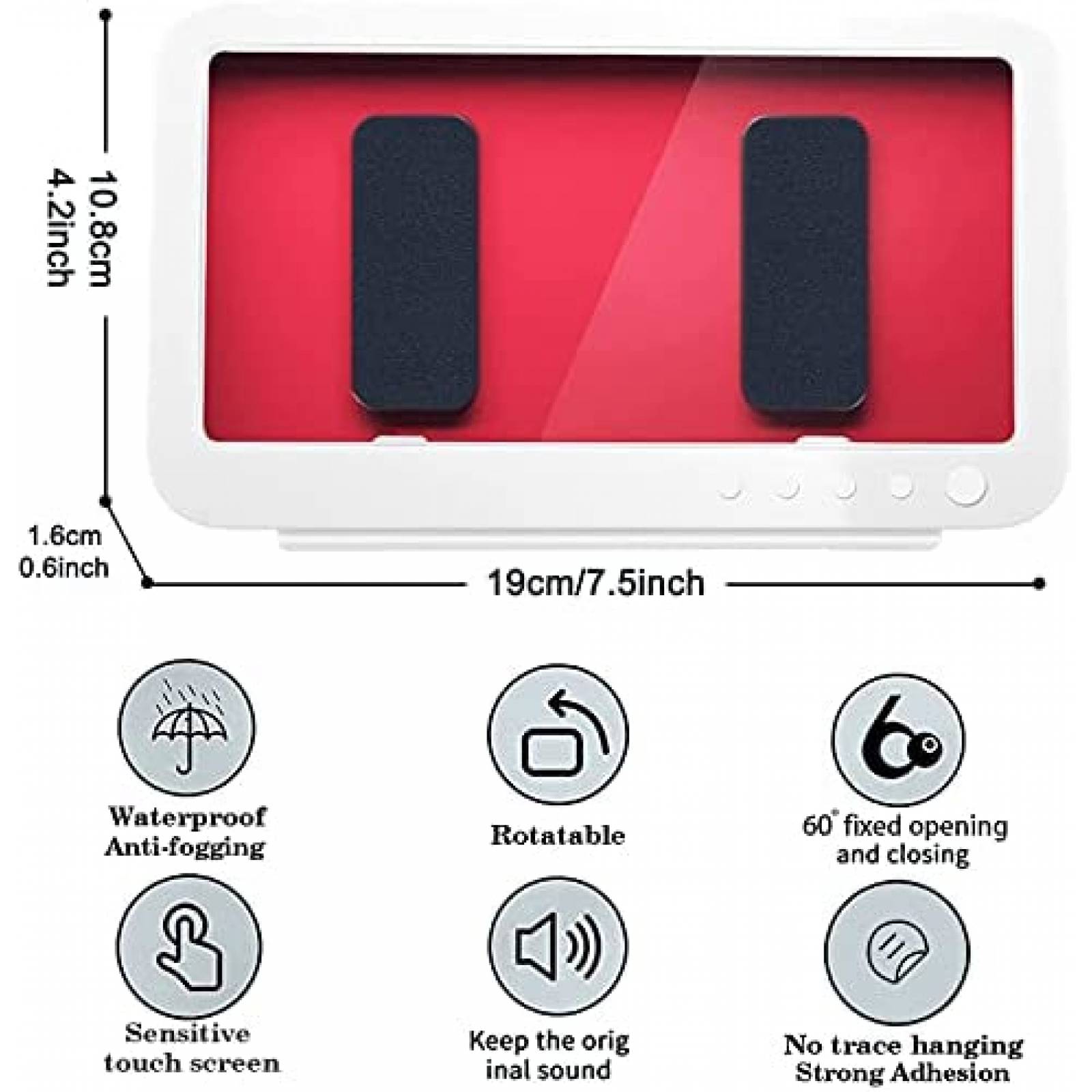 Soporte WeLohas Impermeable De Ducha Para Celular -Blanco