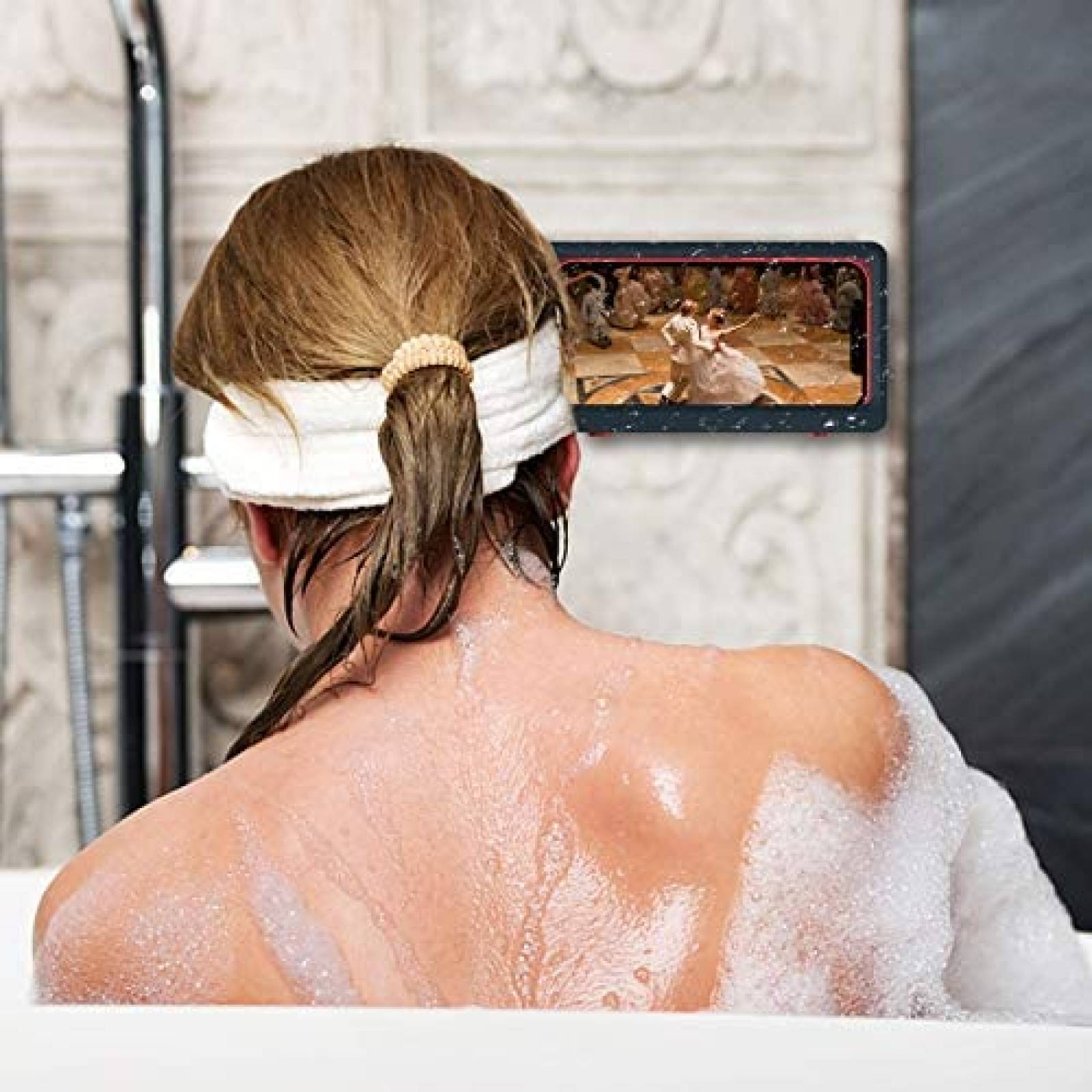 Soporte WeLohas Impermeable De Ducha Para Celular -Blanco