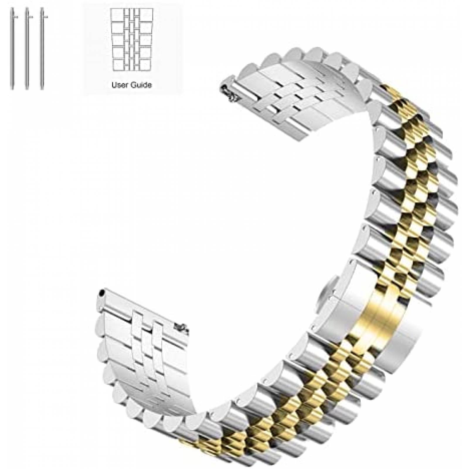 Correa de Metal Wolait para Samsung Galaxy Watch 4 -Plata