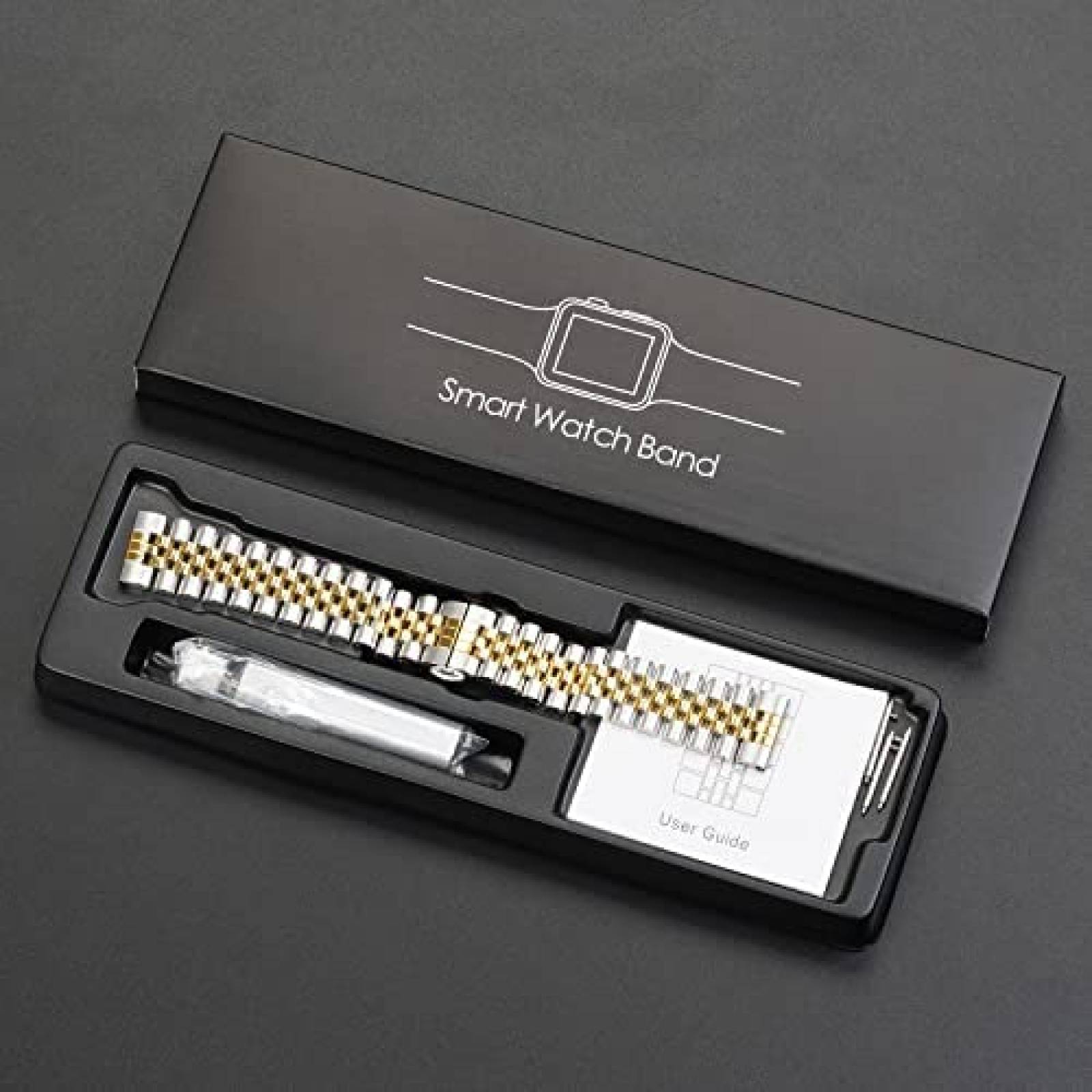 Correa de Metal Wolait para Samsung Galaxy Watch 4 -Plata