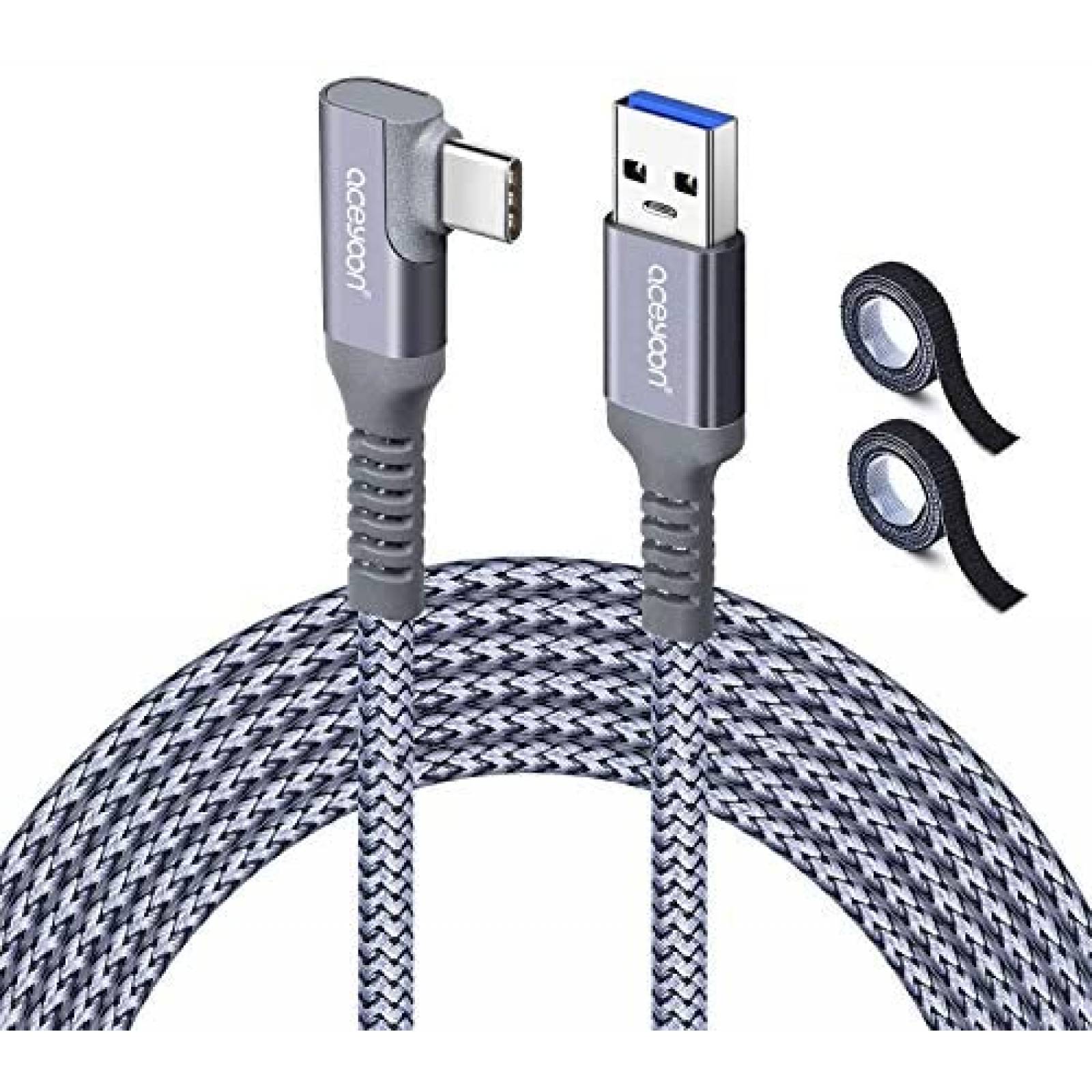 Cable Aceyoon USB a USB C de 90 10 Pies 5 Gbps -Gris