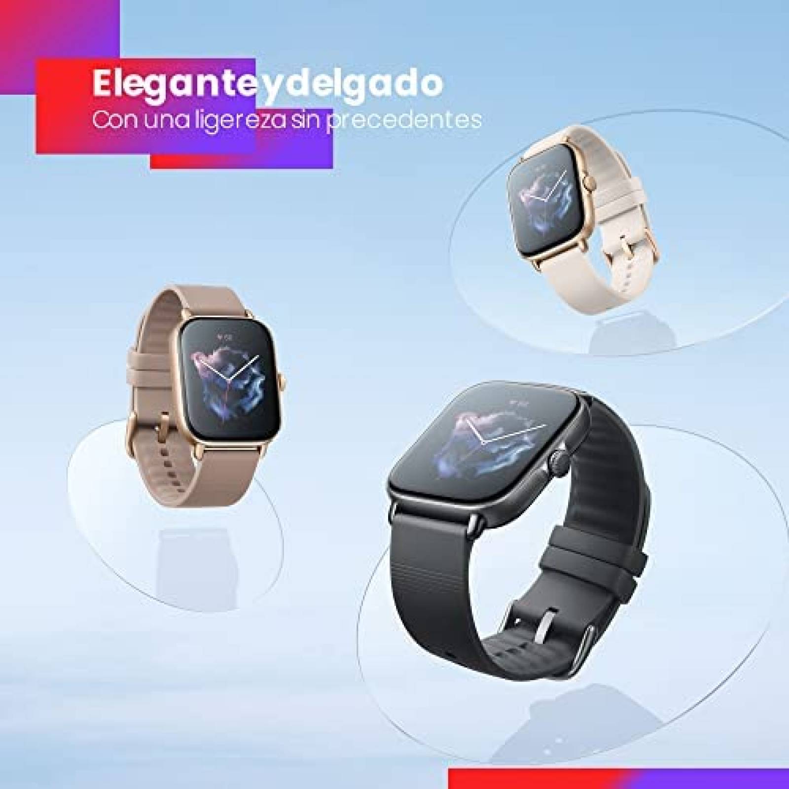 Reloj Inteligente Amazfit GTS 3 GPS AMOLED -Negro