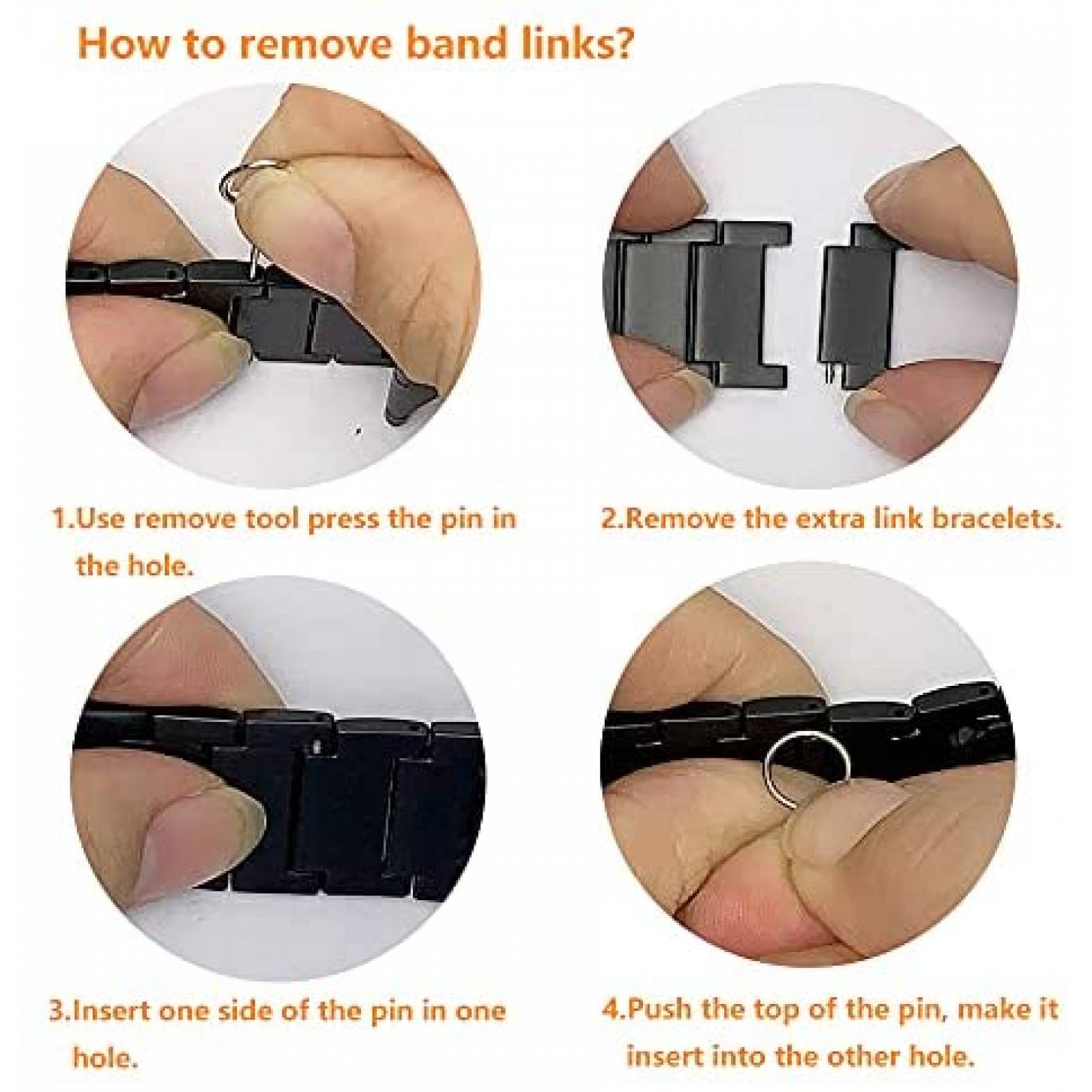 Paquete Correas Anrir para Samsung Galaxy Watch -Negro