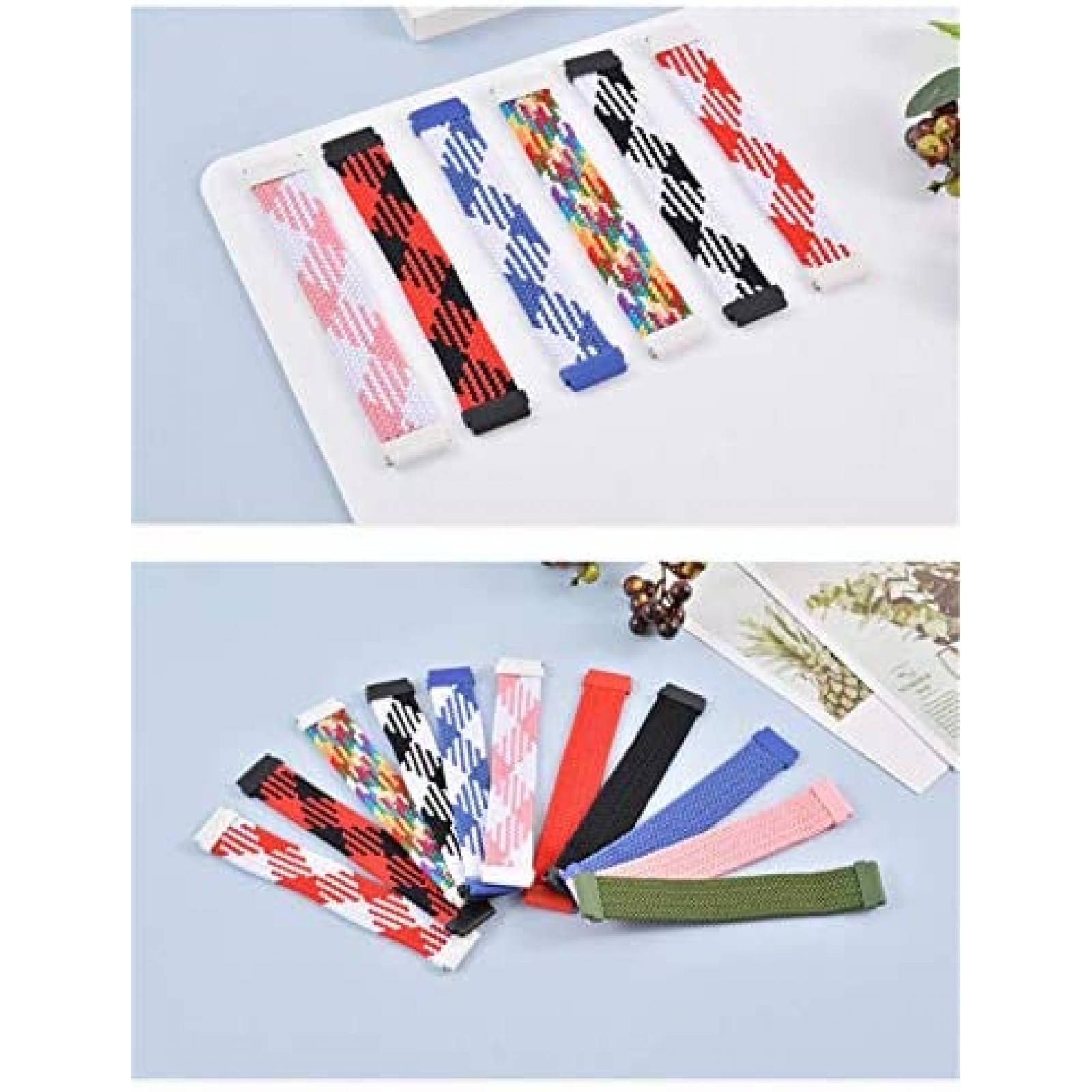 Correa Apbands de Nylon Trenzado para Galaxy Watch 4 -Negro