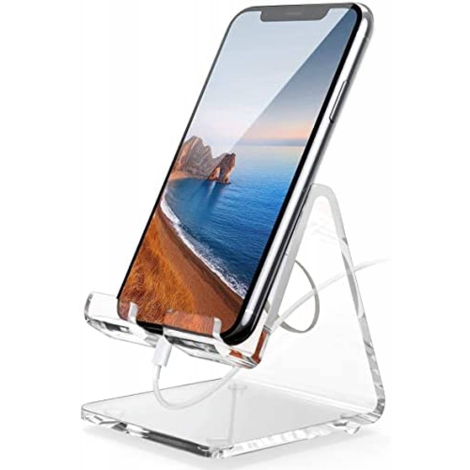 Soporte DesingComfort De Acrilico Para Celular -Transparente